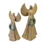 LED angyalfigura Santa Lila 20x13x40cm 1db thumbnail 3