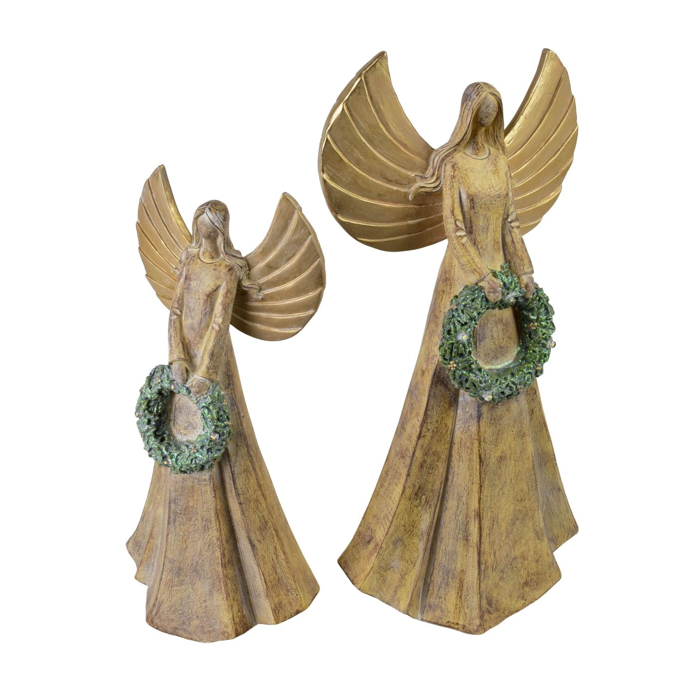 LED angyalfigura Santa Lila 20x13x40cm 1db - 3