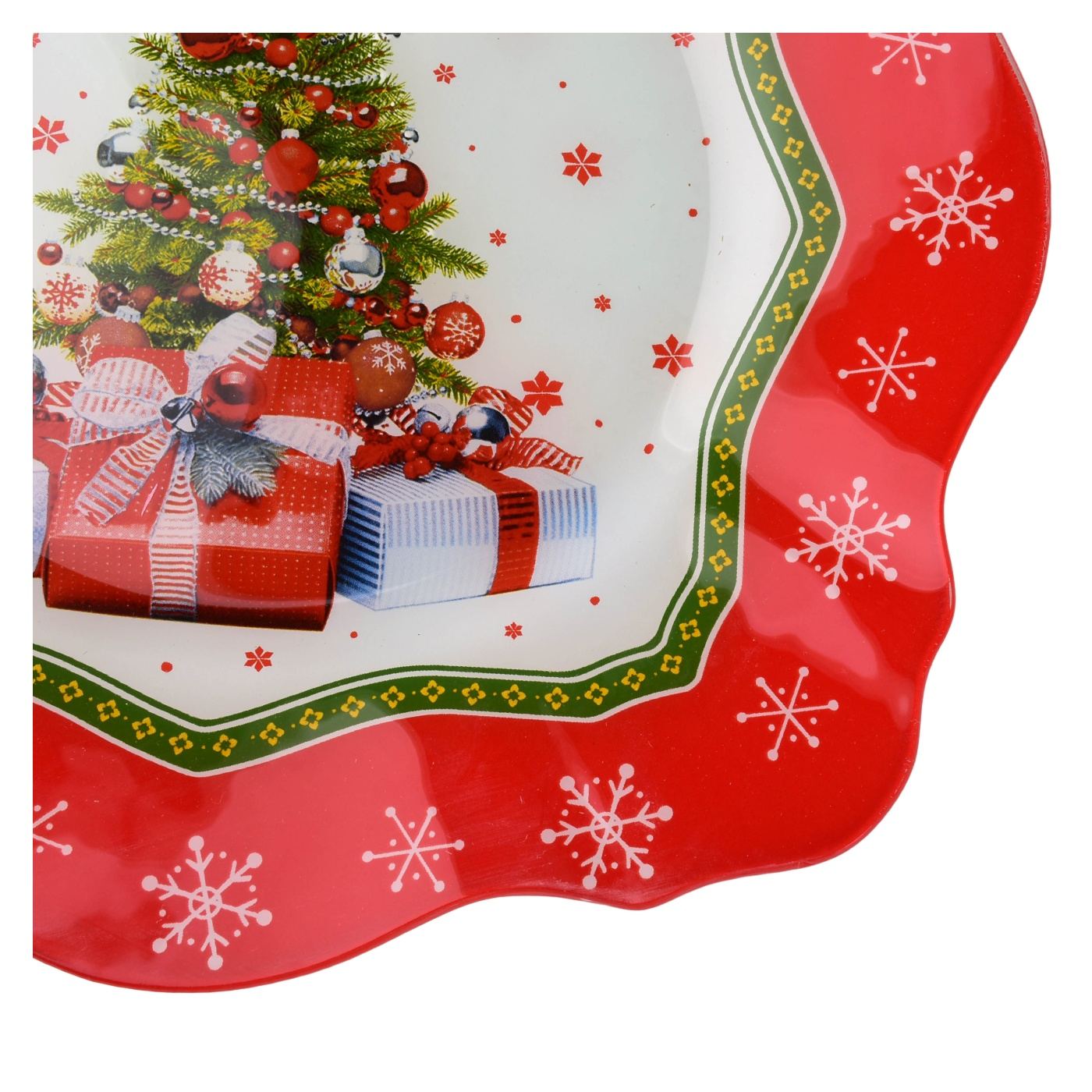 Üveg tortatál lapáttal Santa Lila 30,5x30,5x2,3 átlátszó 1 készlet - 3