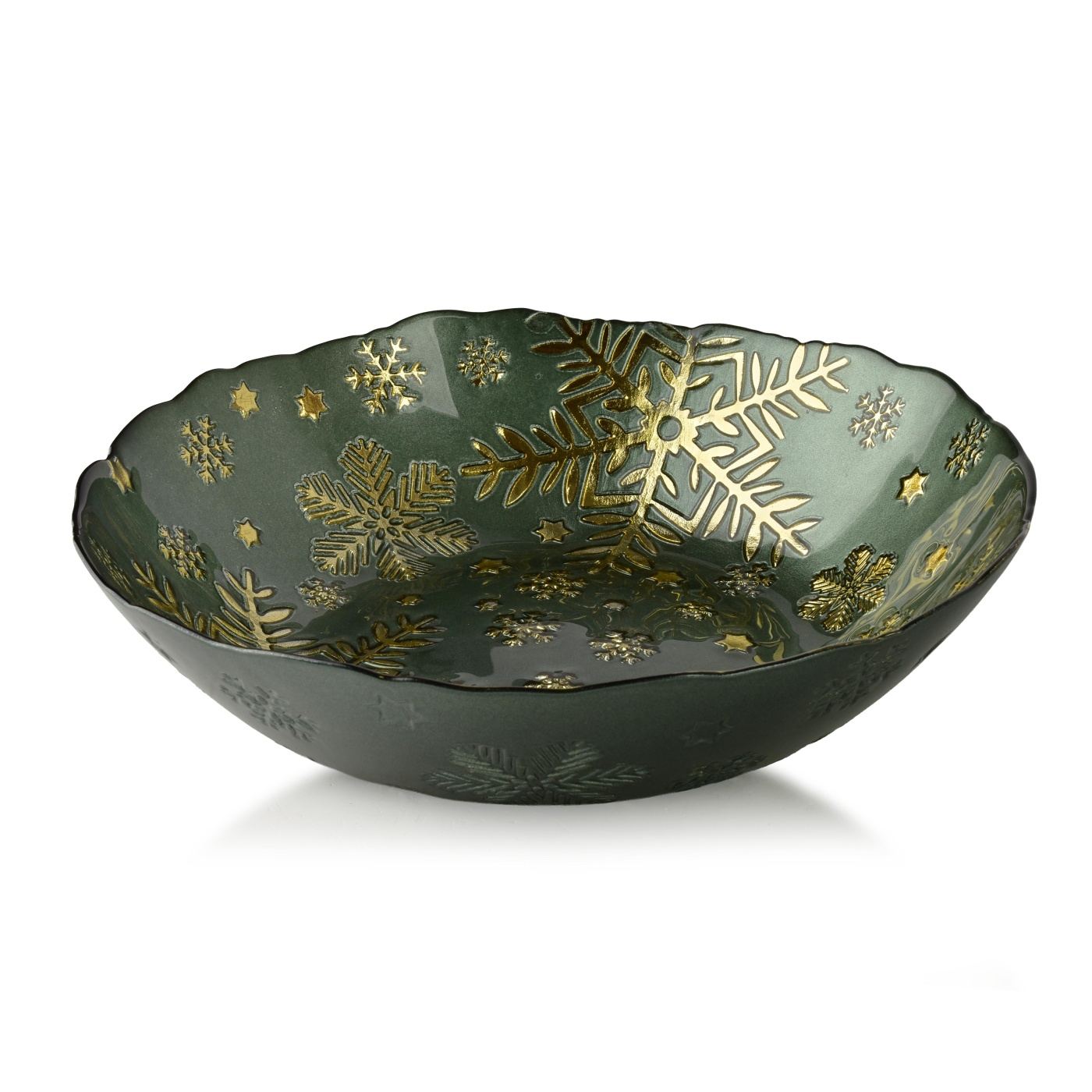 Dekoratív tál Allesken Santa Lila 31x31x7,7cm zöld 1db - 3
