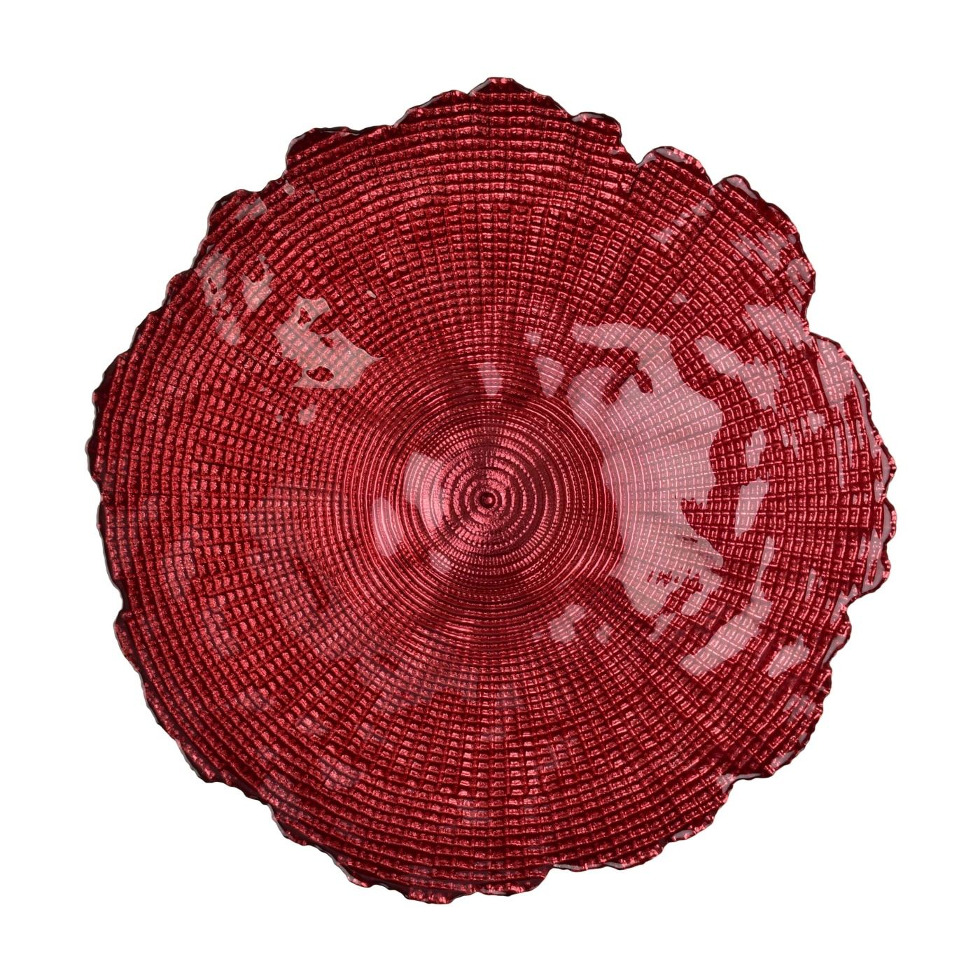 Dekoratív álló tál Allesken REDD 28x28x14cm piros 1db - 3