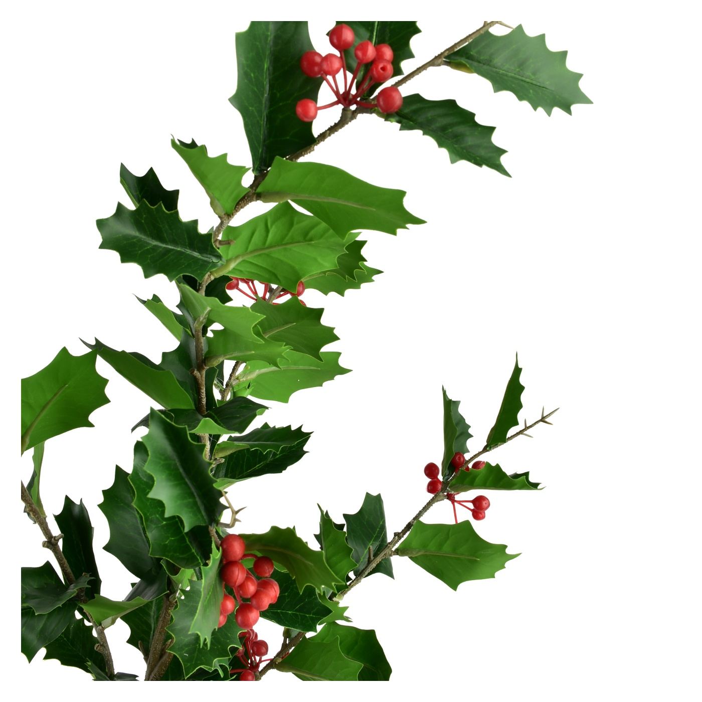 Műanyag magyal ág Viridis Ostrokrzew 90cm zöld 1db - 3