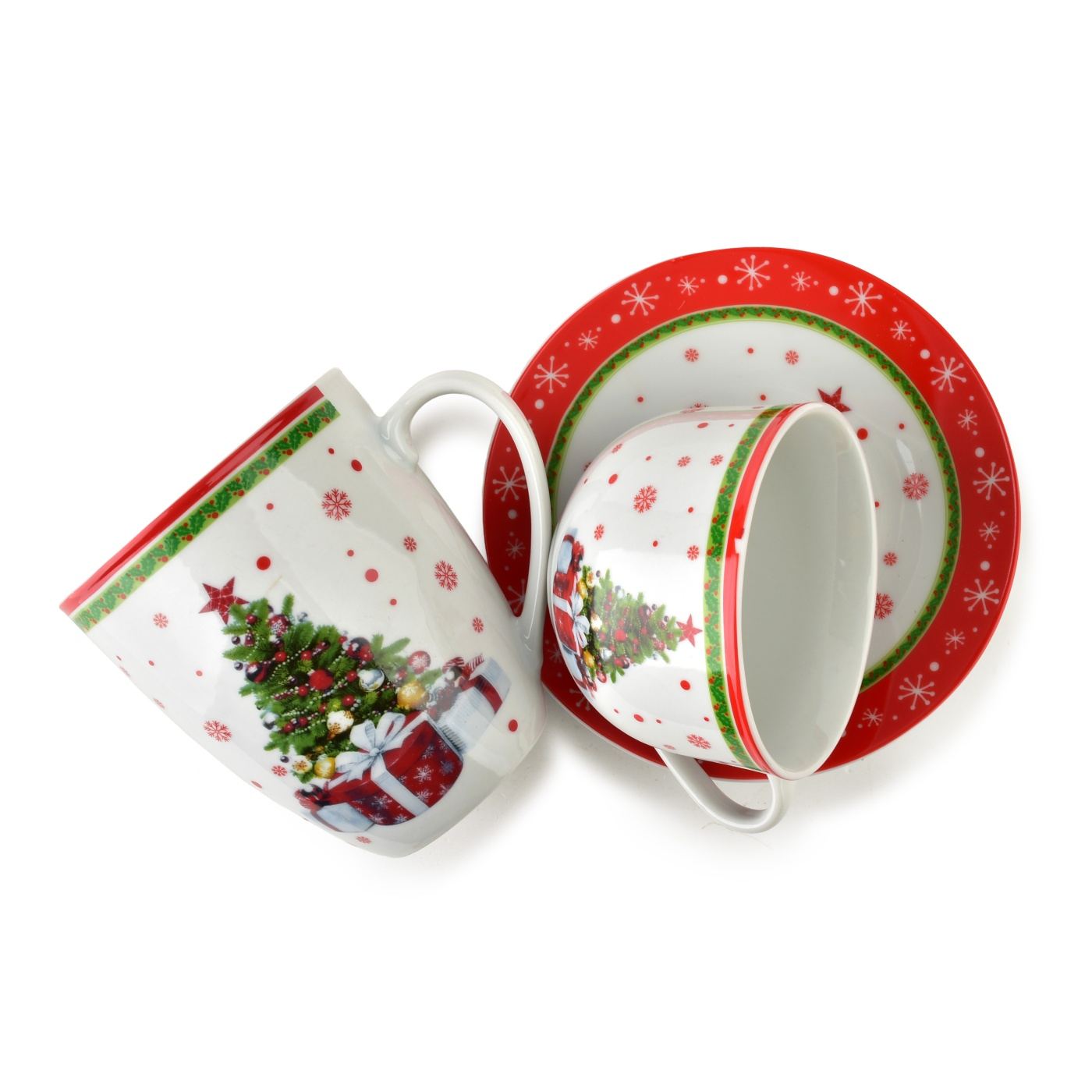 Porcelán bögre Affekdesign Santa Lila 9x12x10cm fehér 1db - 2