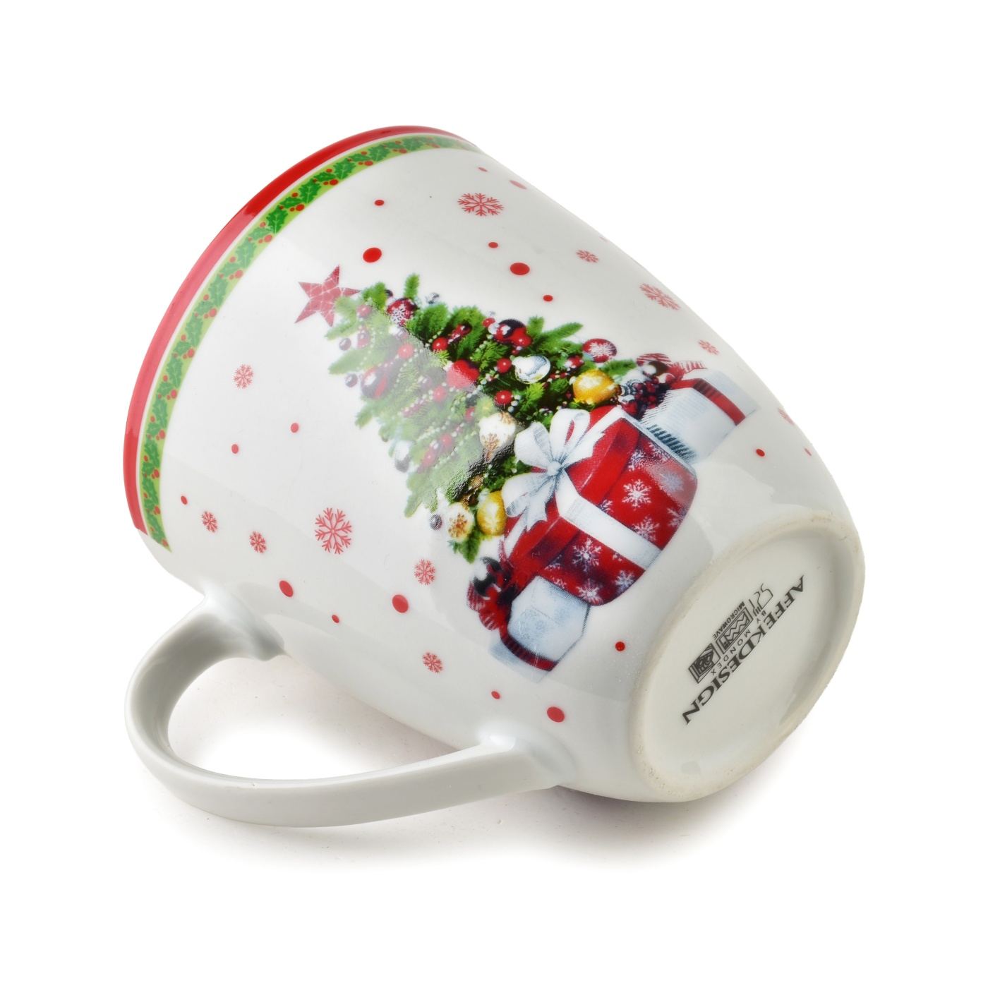 Porcelán bögre Affekdesign Santa Lila 9x12x10cm fehér 1db - 3