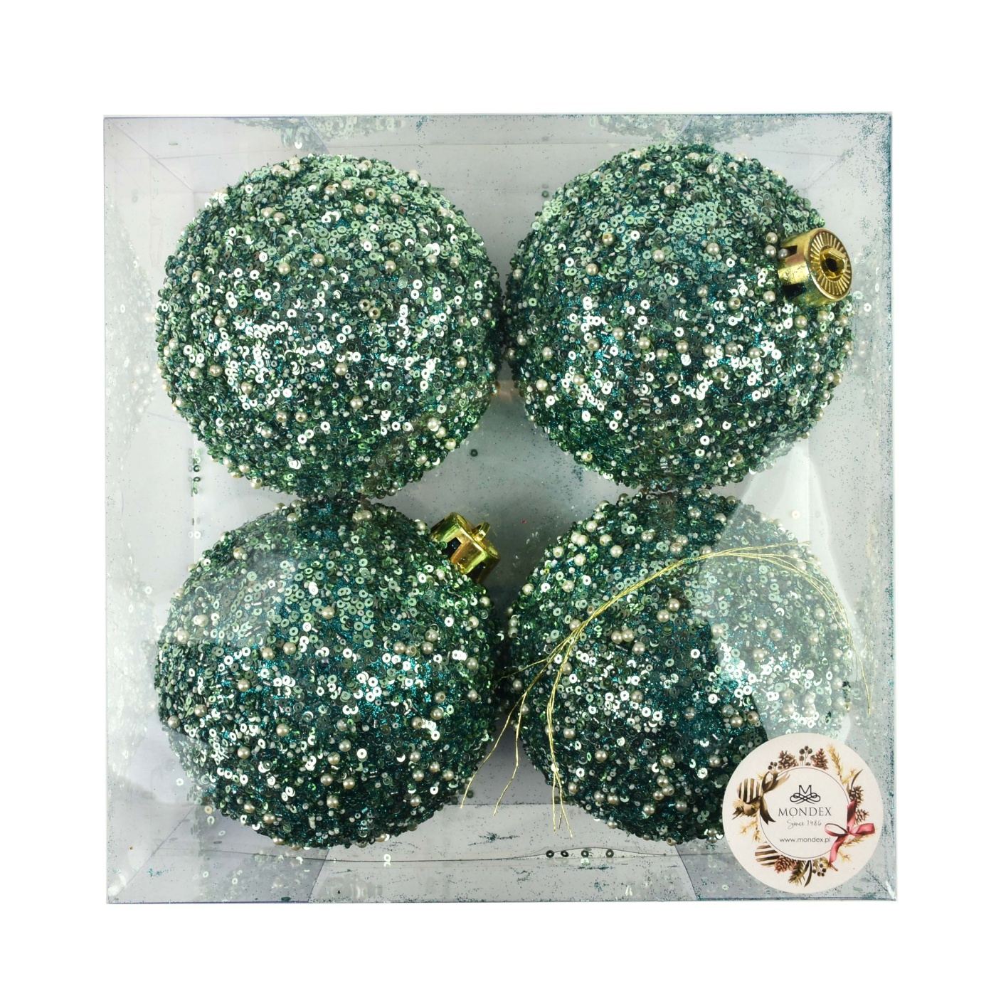 Karácsonyfadísz SANTA LILA 12cm lila 4db készlet - 2