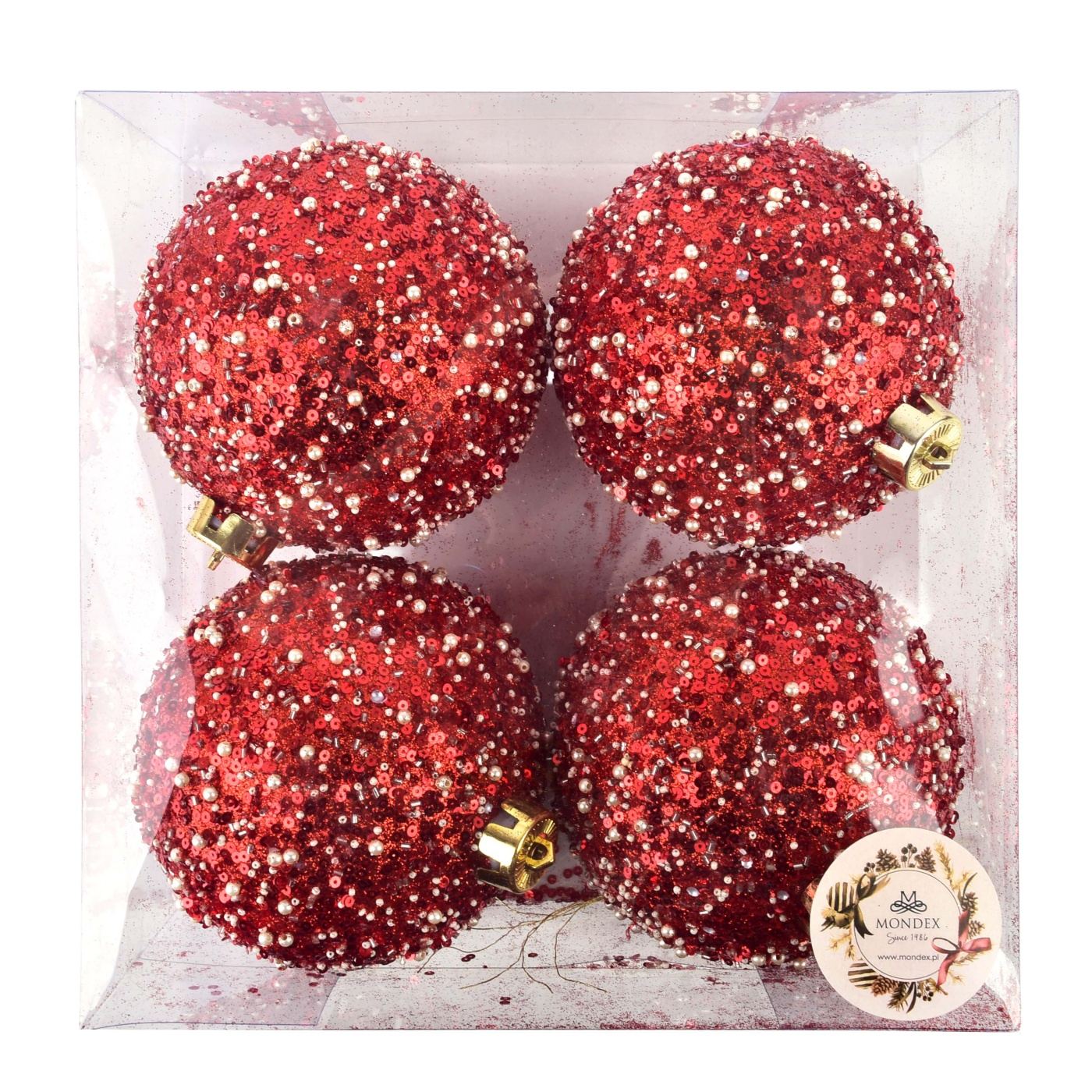 Karácsonyfadísz Santa Lila 12cm lila 4db - 2