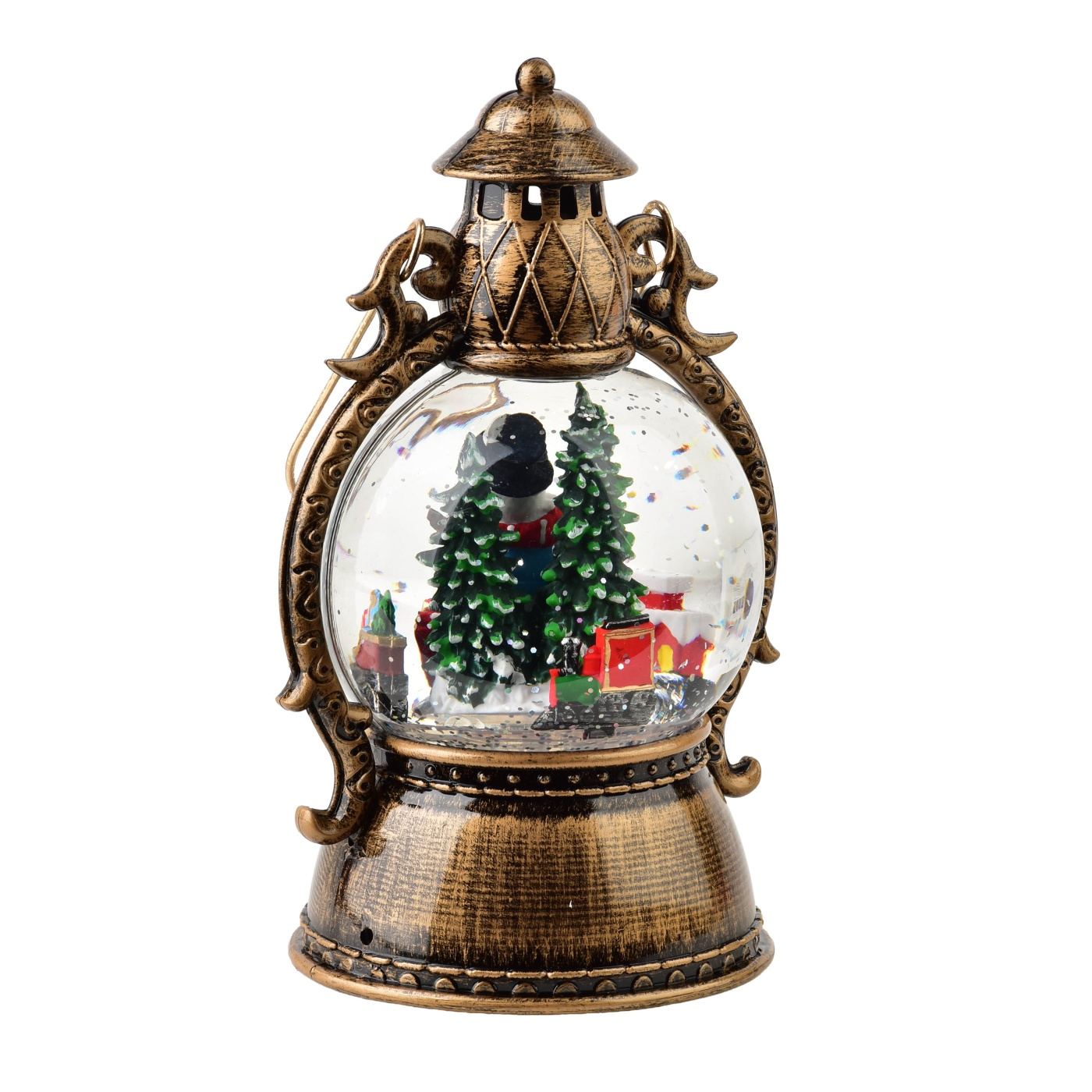 LED karácsonyi dekoráció Santa Lila 12x12x21cm lila 1db - 3
