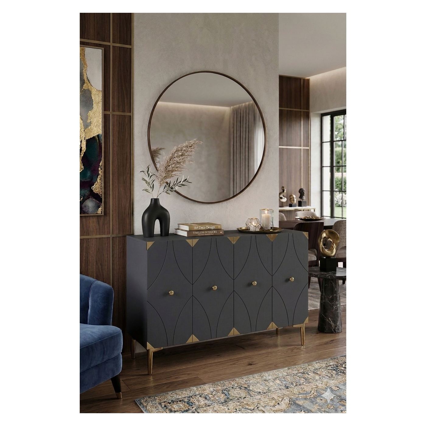 Console, Anthracite, Gold