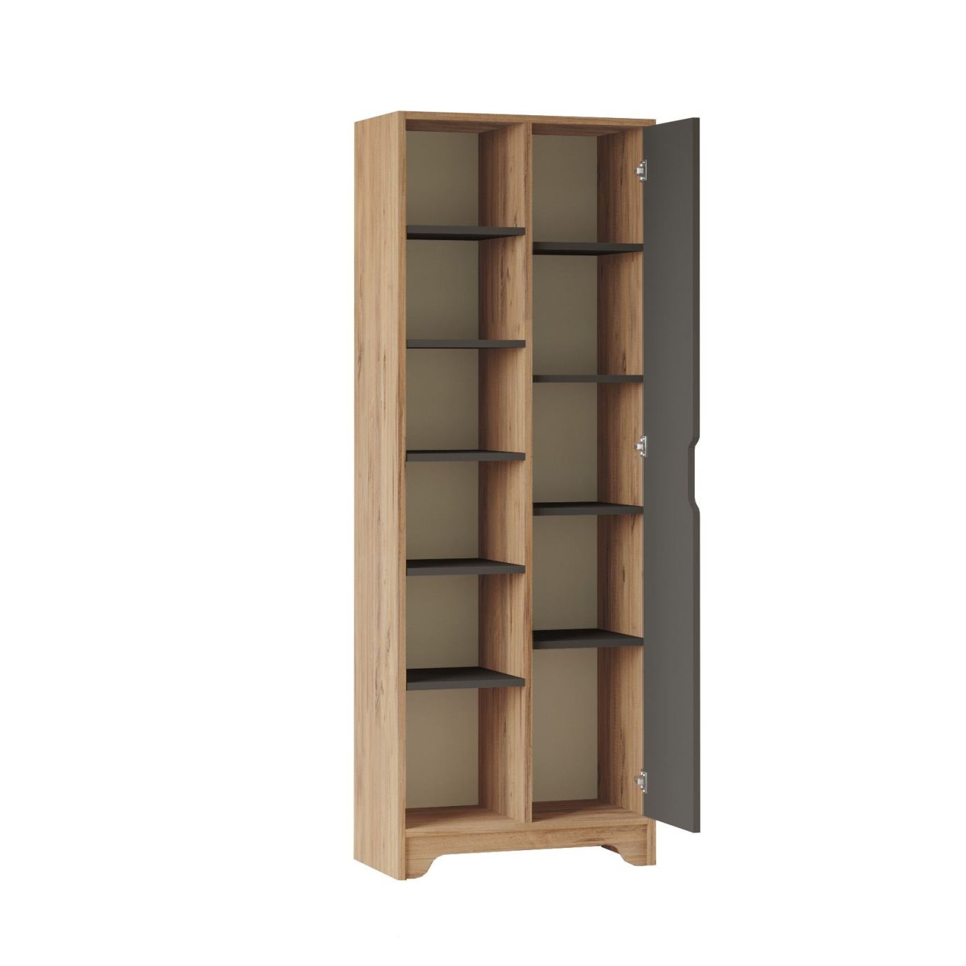 Többcélú szekrény, Atlantic Pine, Anthracite - 4