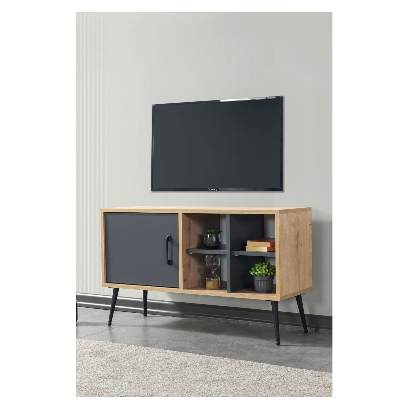 TV állvány, Sapphire Oak, Anthracite - 3