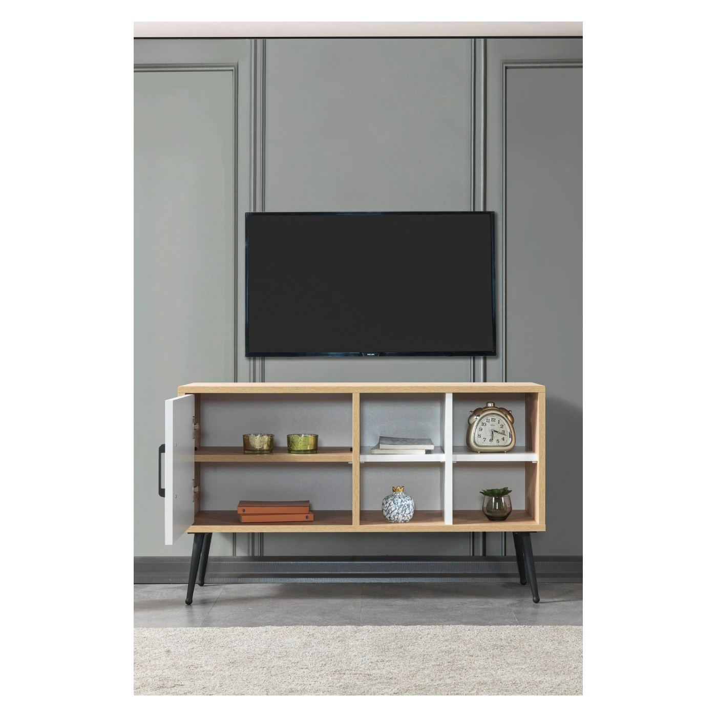 TV állvány, Sapphire Oak, Anthracite - 2