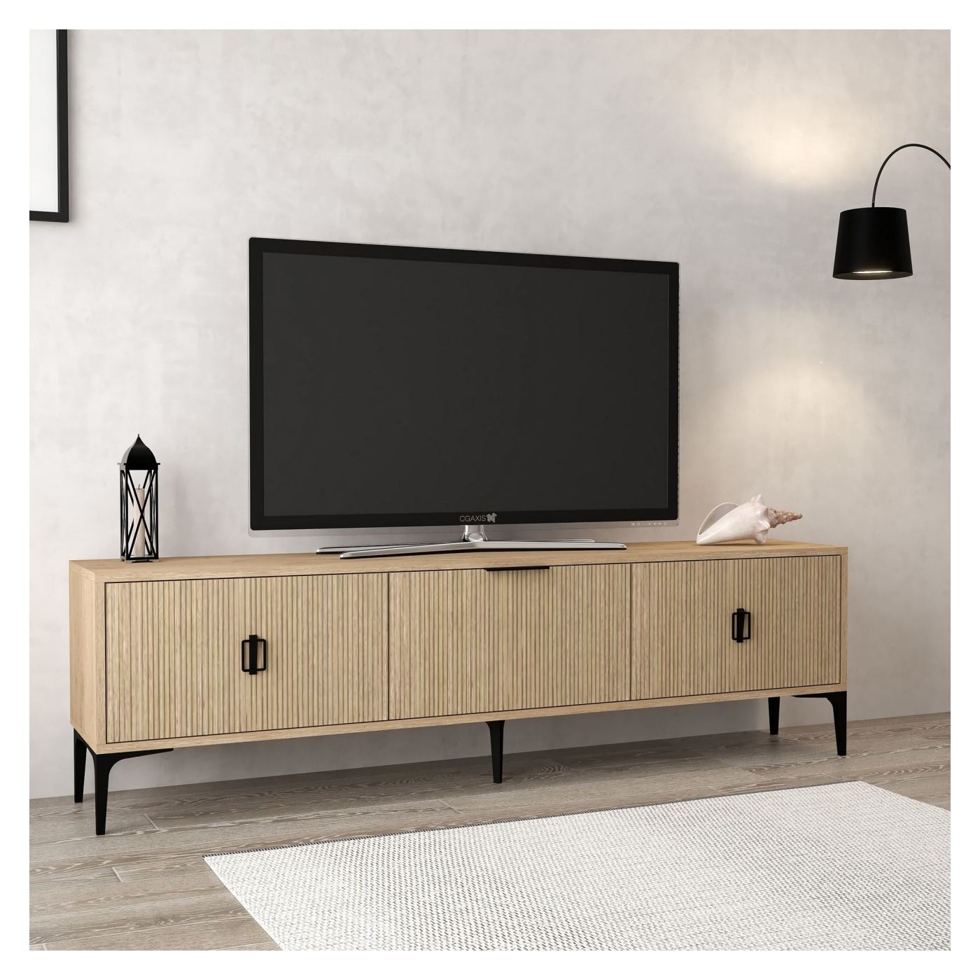 TV állvány, tölgy - 4