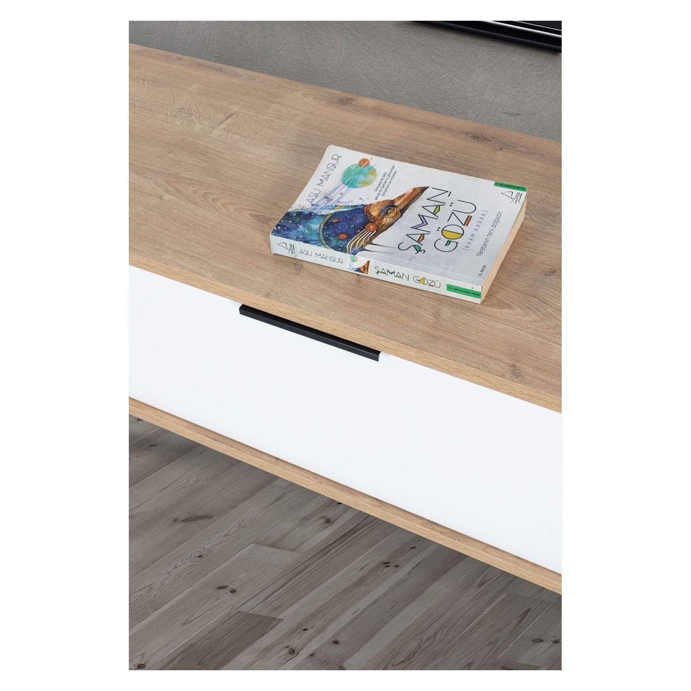 TV állvány, Sapphire Oak, Fehér - 6