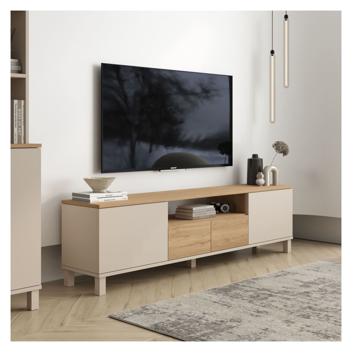 TV állvány, Homok, Tölgy - 2