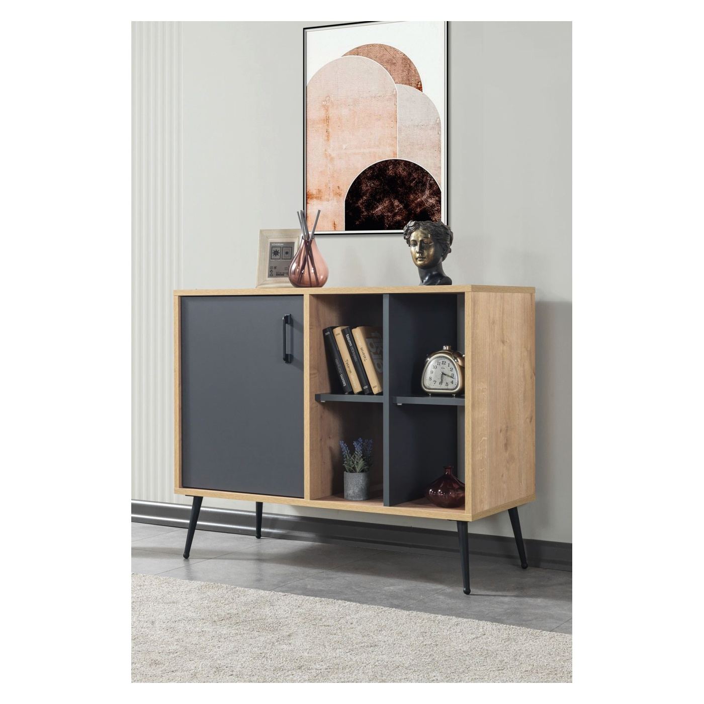 Konzol, Sapphire Oak, Anthracite - 3