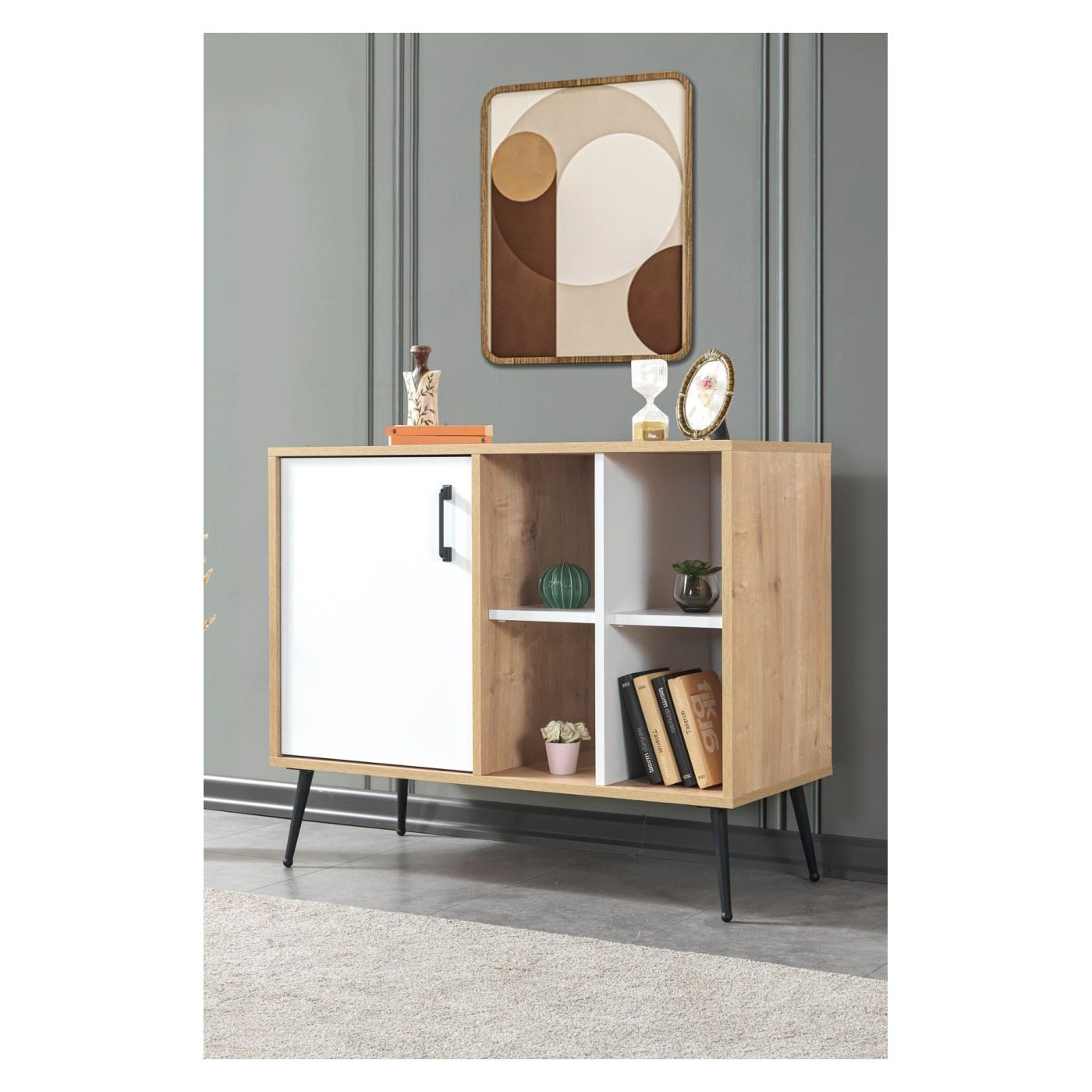 Konzol, Sapphire Oak, Fehér - 3