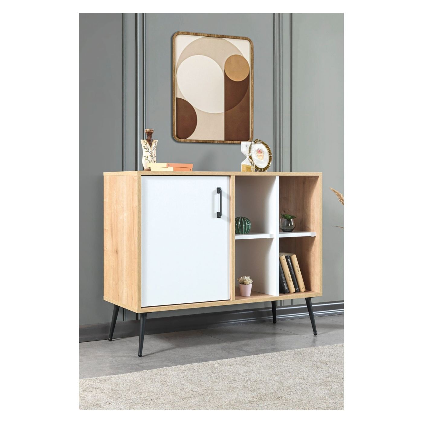 Konzol, Sapphire Oak, Fehér - 4