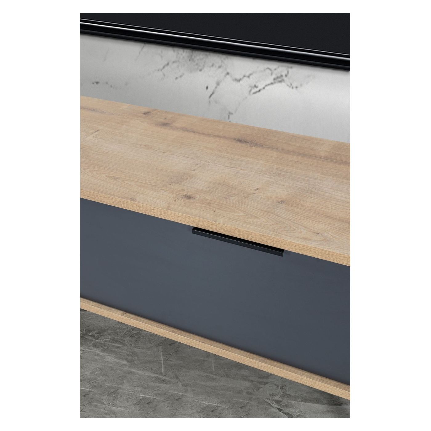 TV állvány, Sapphire Oak, Anthracite - 6