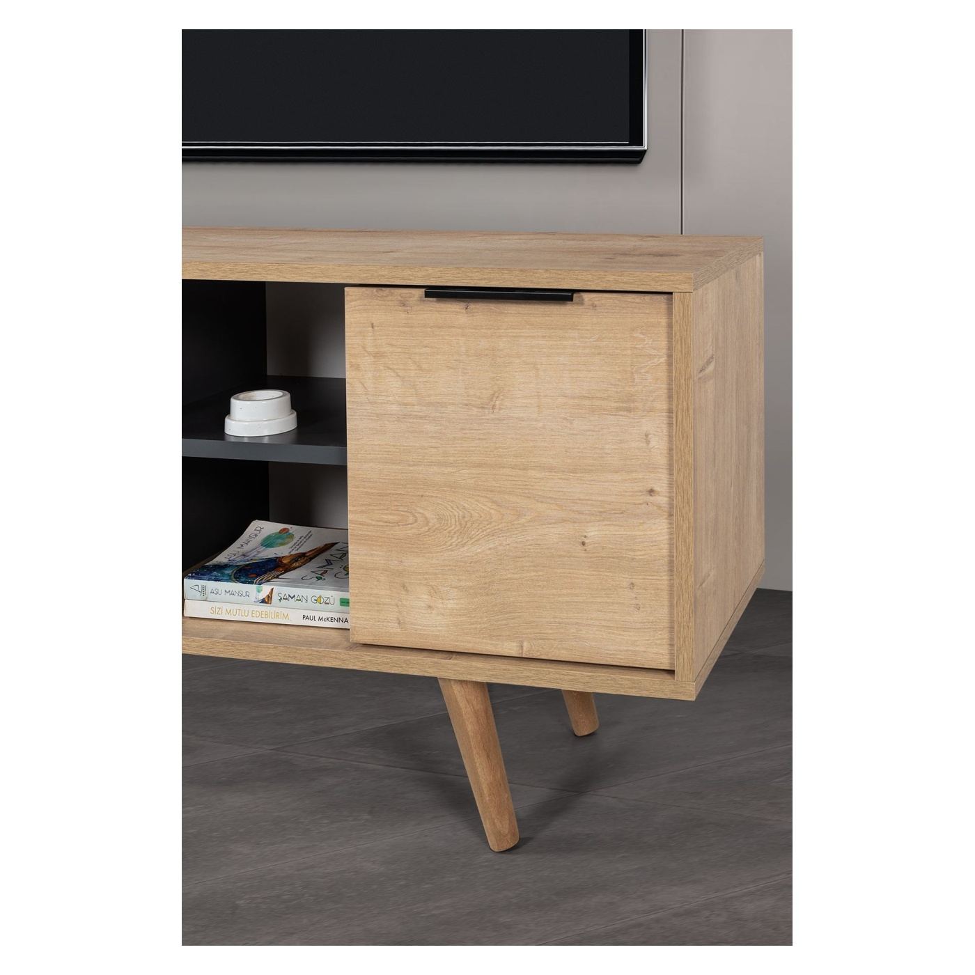 TV állvány, Sapphire Oak, Anthracite - 5