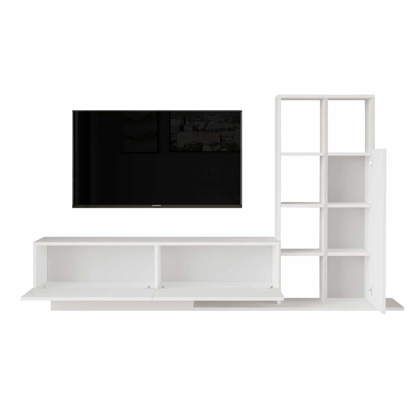 TV állvány, fehér - 5