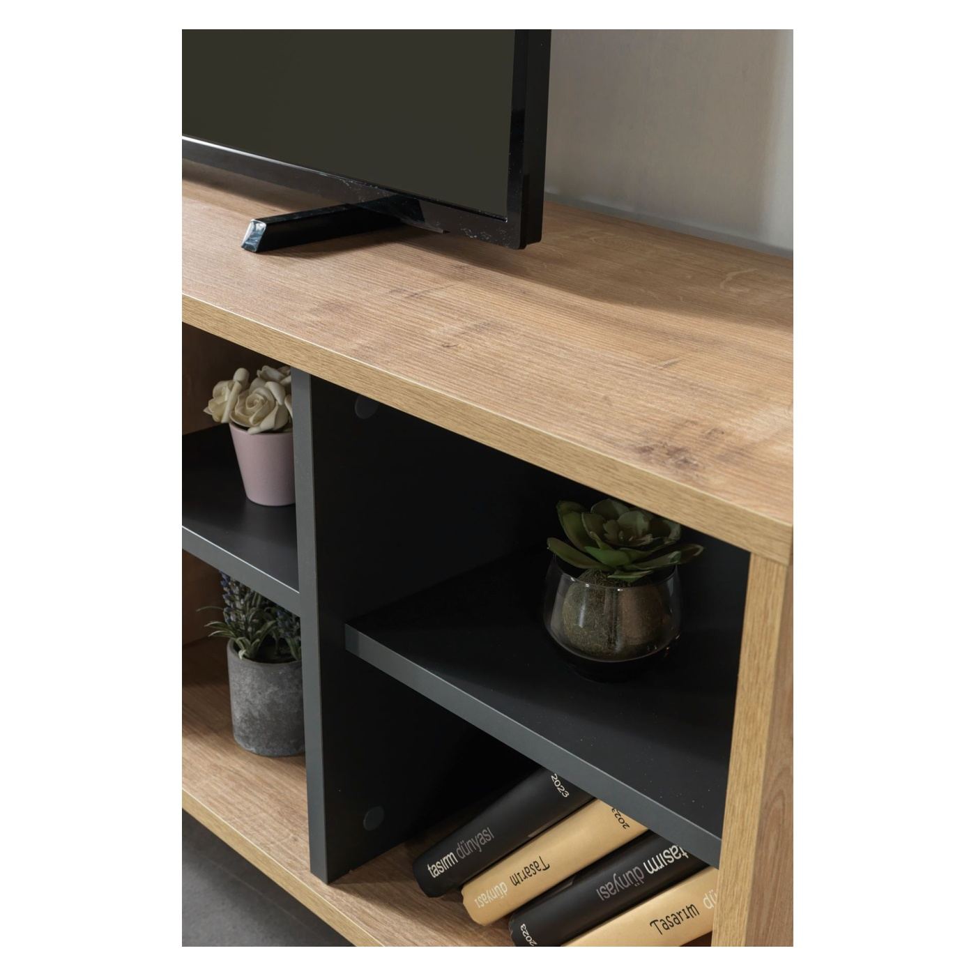 TV állvány, Sapphire Oak, Anthracite - 6