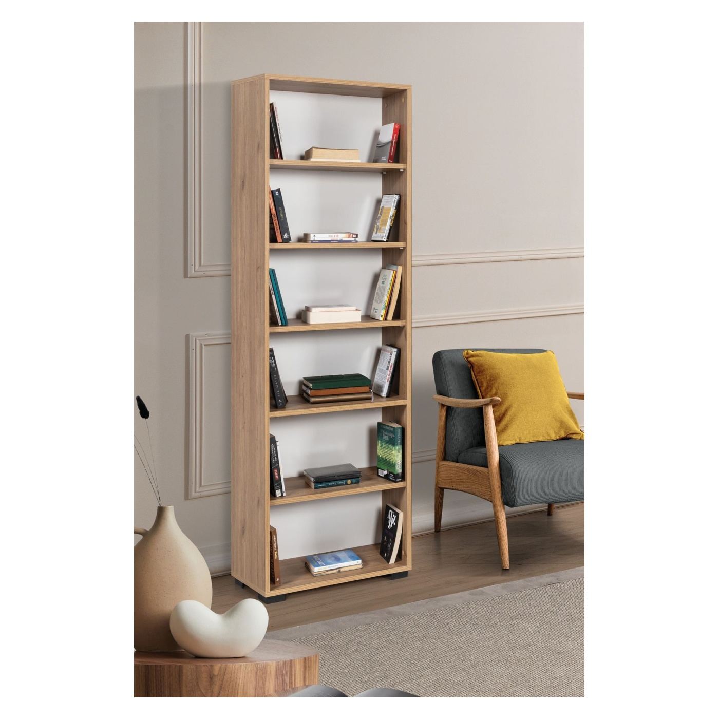 Könyvespolc, Sapphire Oak - 2