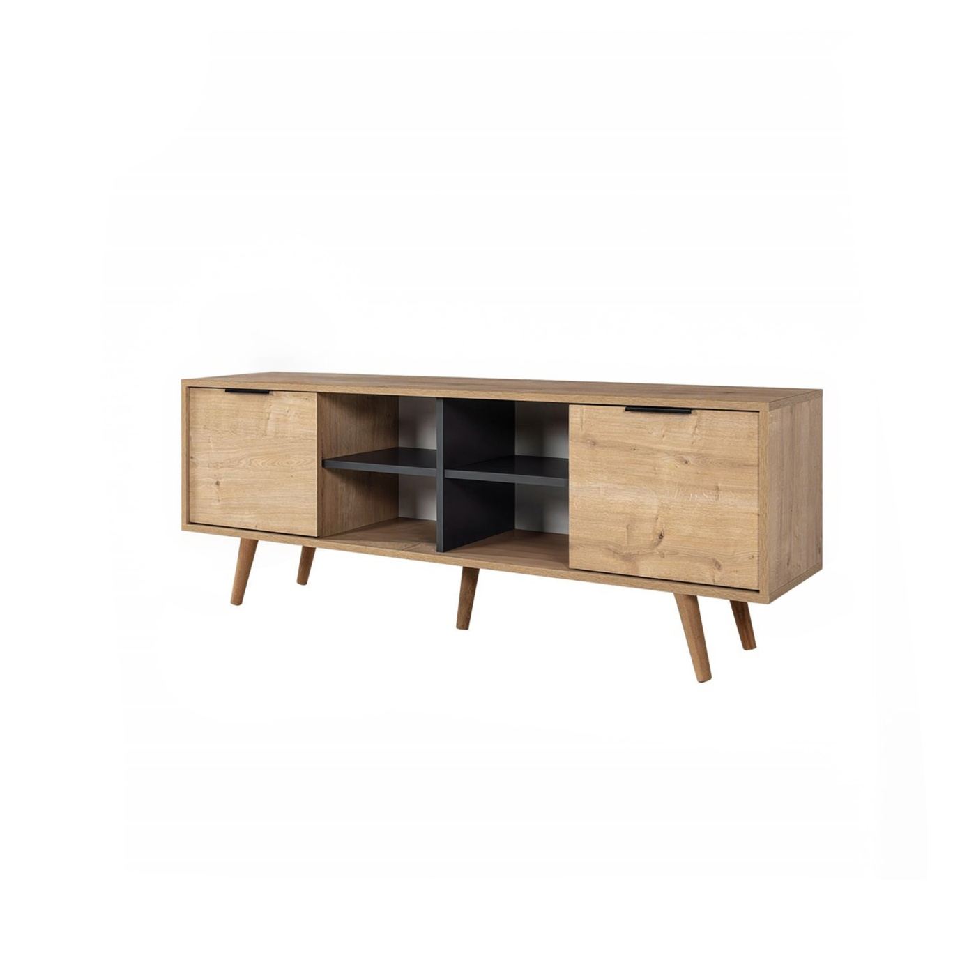 TV állvány, Sapphire Oak, Anthracite - 11