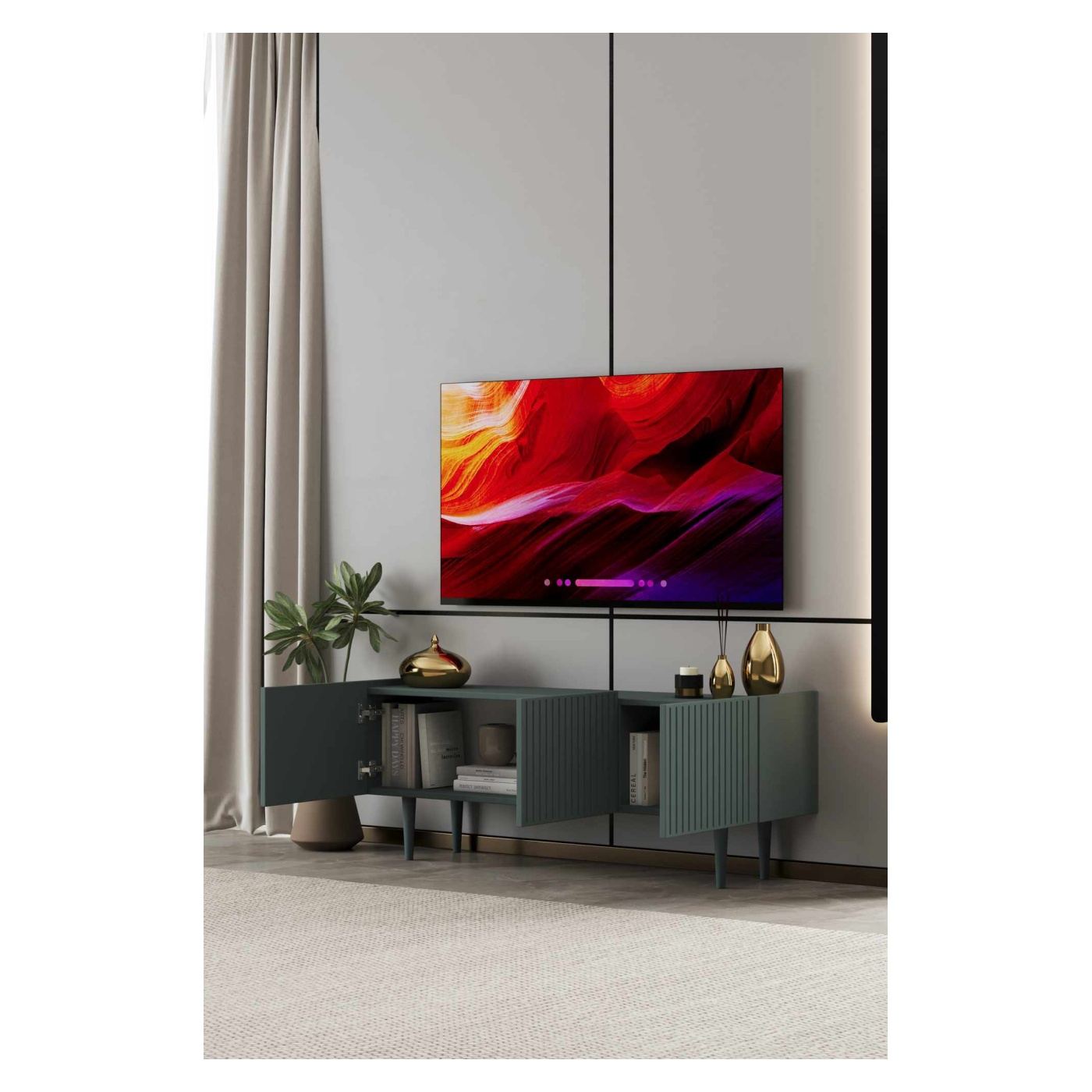 TV állvány, Zöld - 3