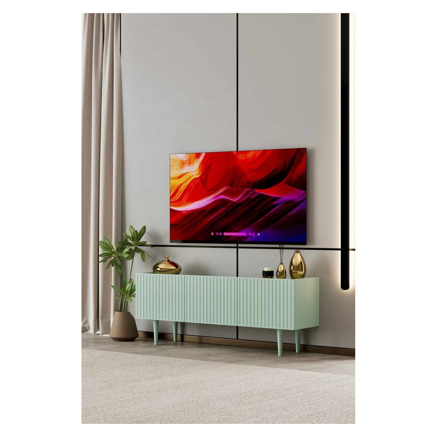 TV állvány, menta - 2