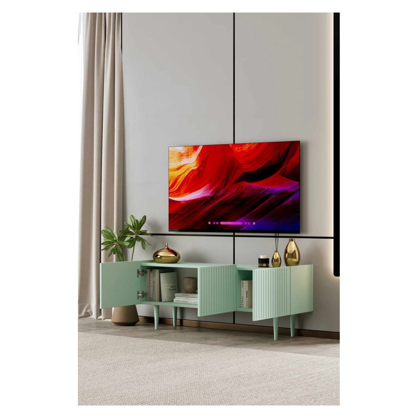 TV állvány, menta - 3
