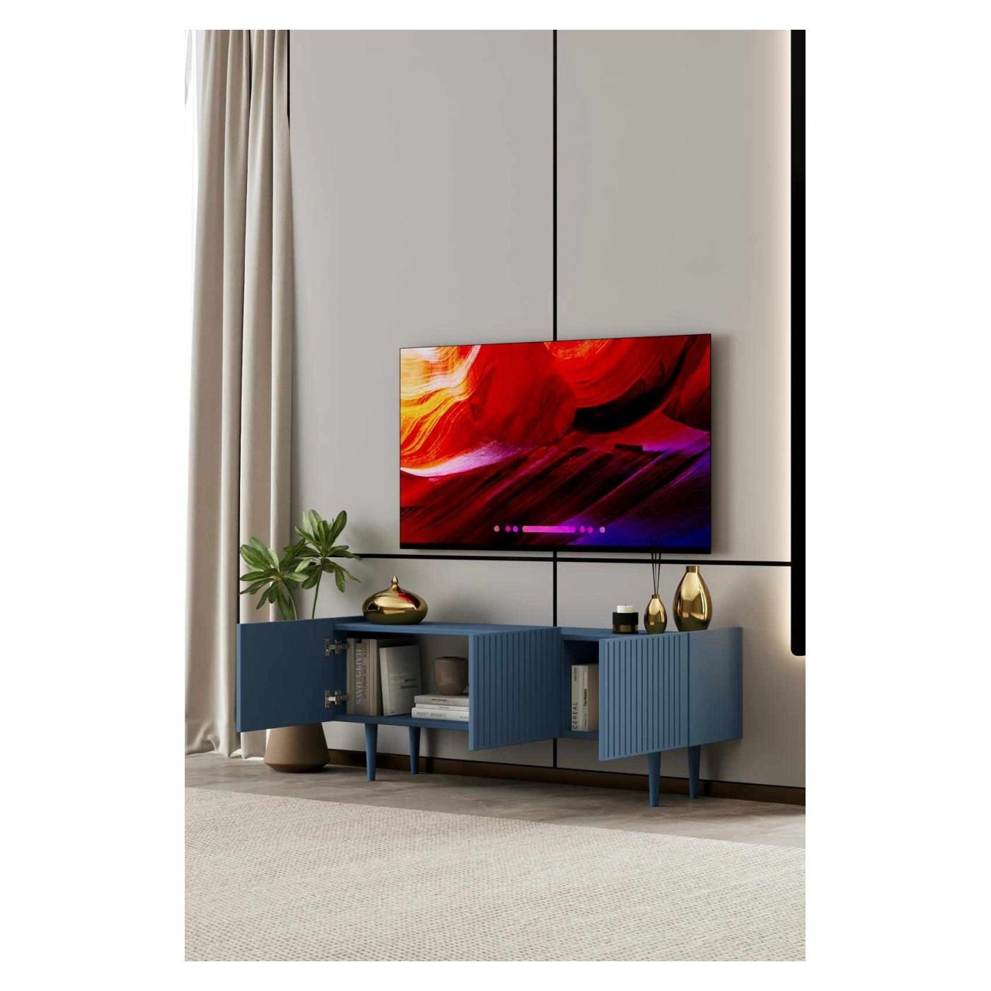 TV állvány, Kék - 3