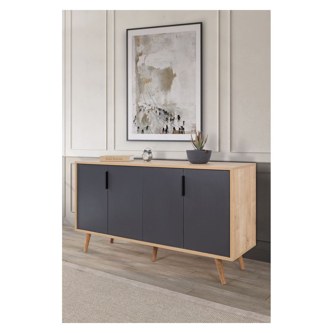 Konzol, Sapphire Oak, Anthracite - 3
