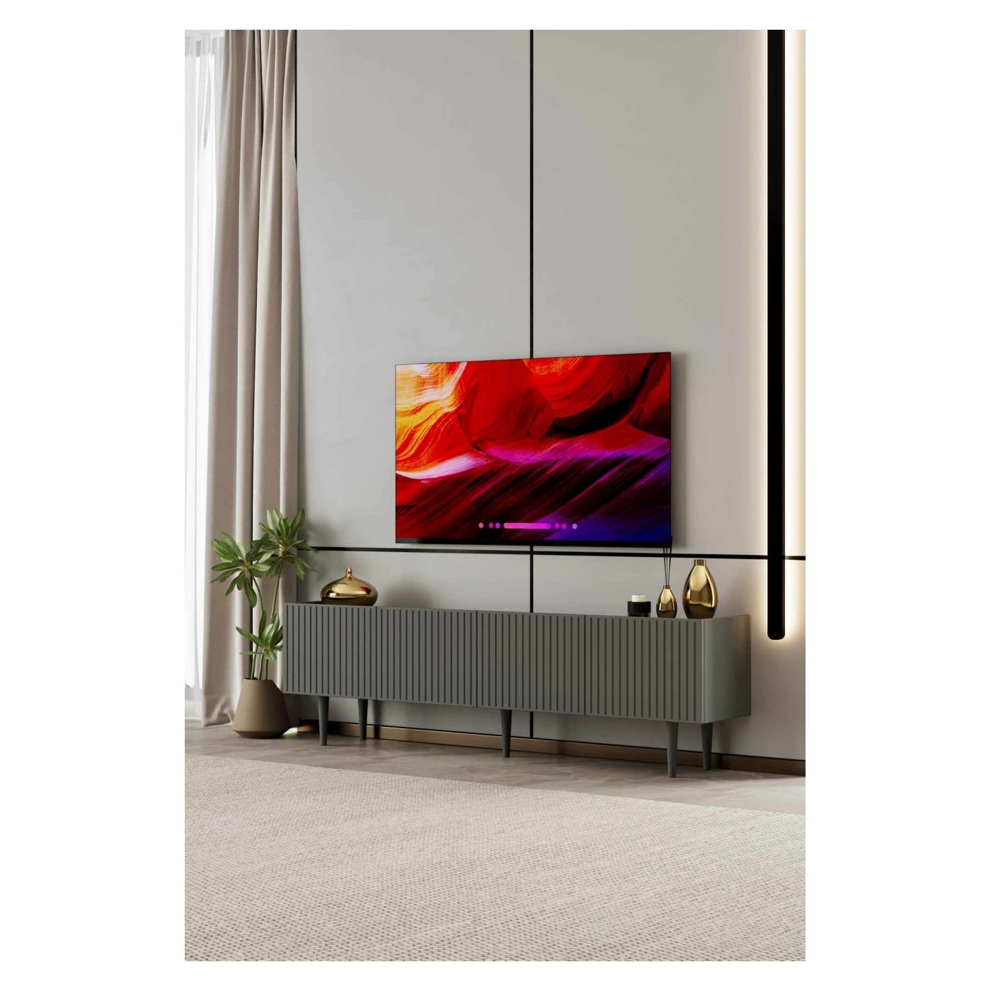 TV állvány, Szürke - 2