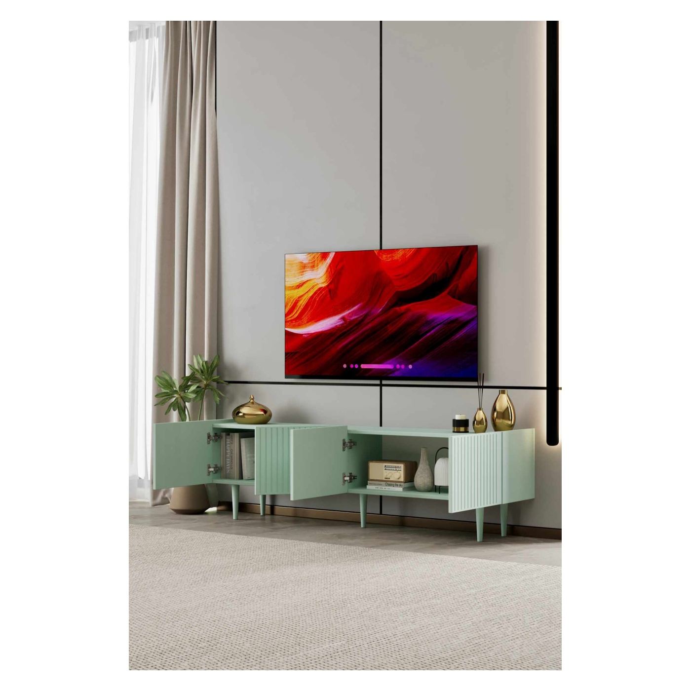TV állvány, menta - 3