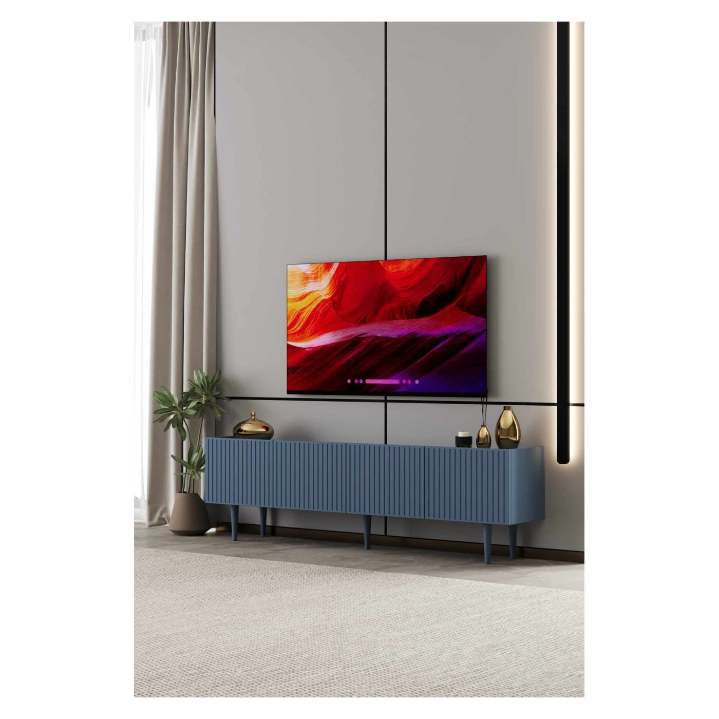 TV állvány, Kék - 3