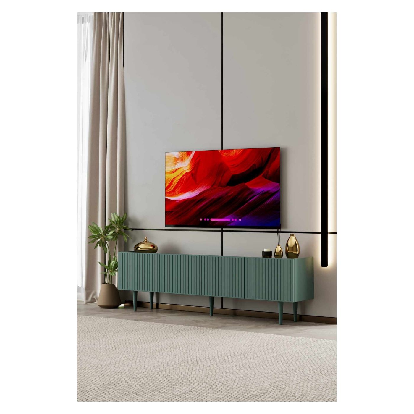 TV állvány, Zöld - 2