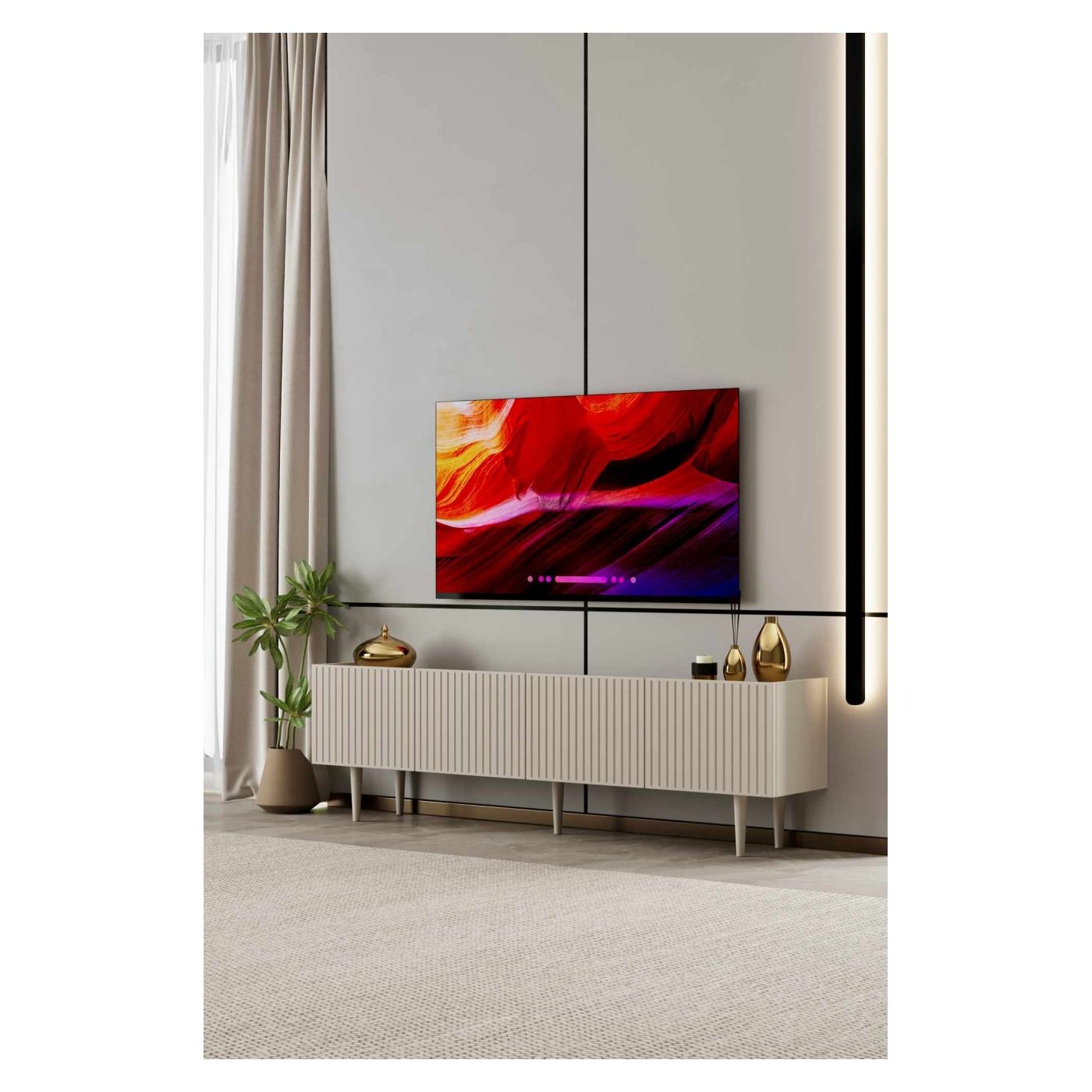 TV állvány, homokkő - 2