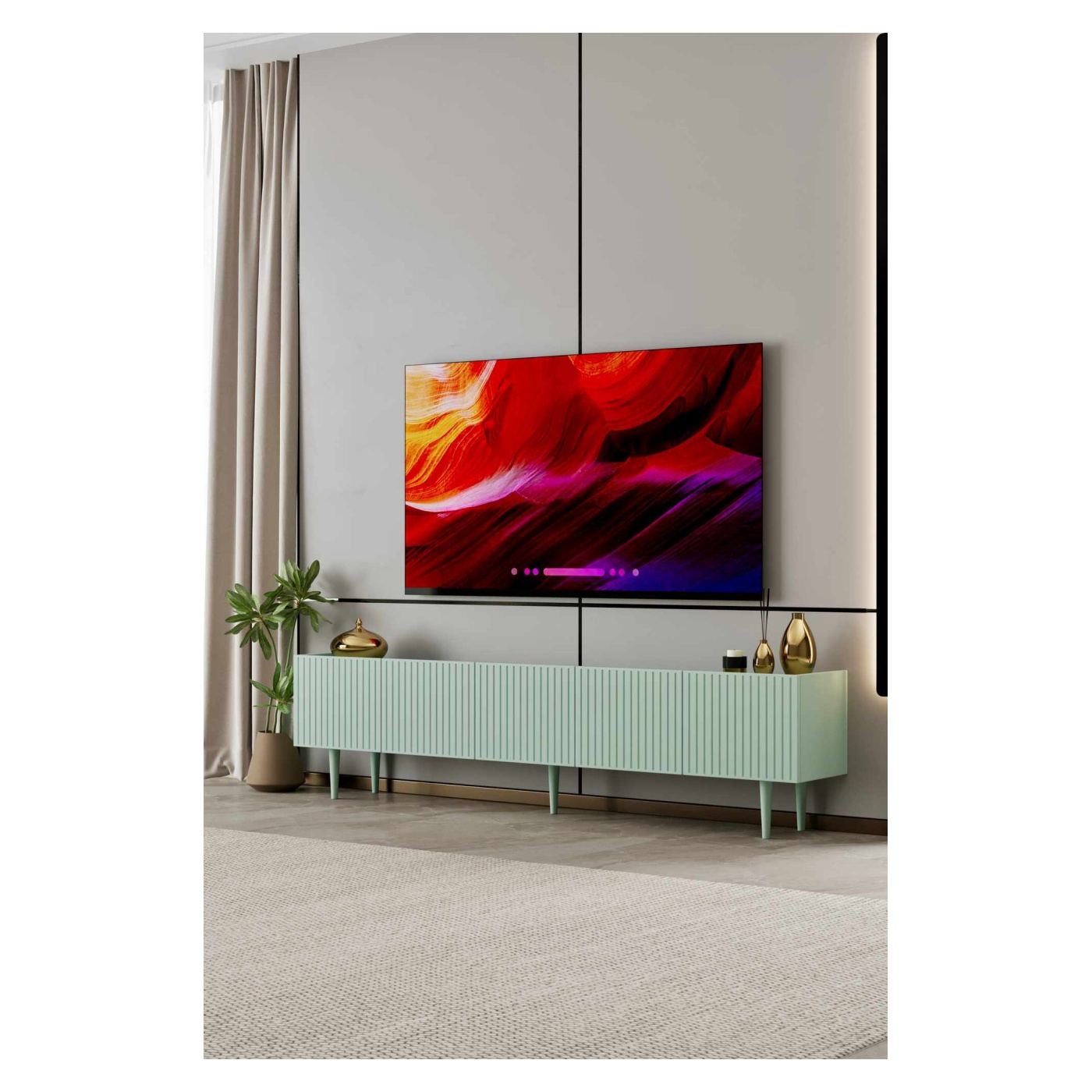 TV állvány, menta - 2