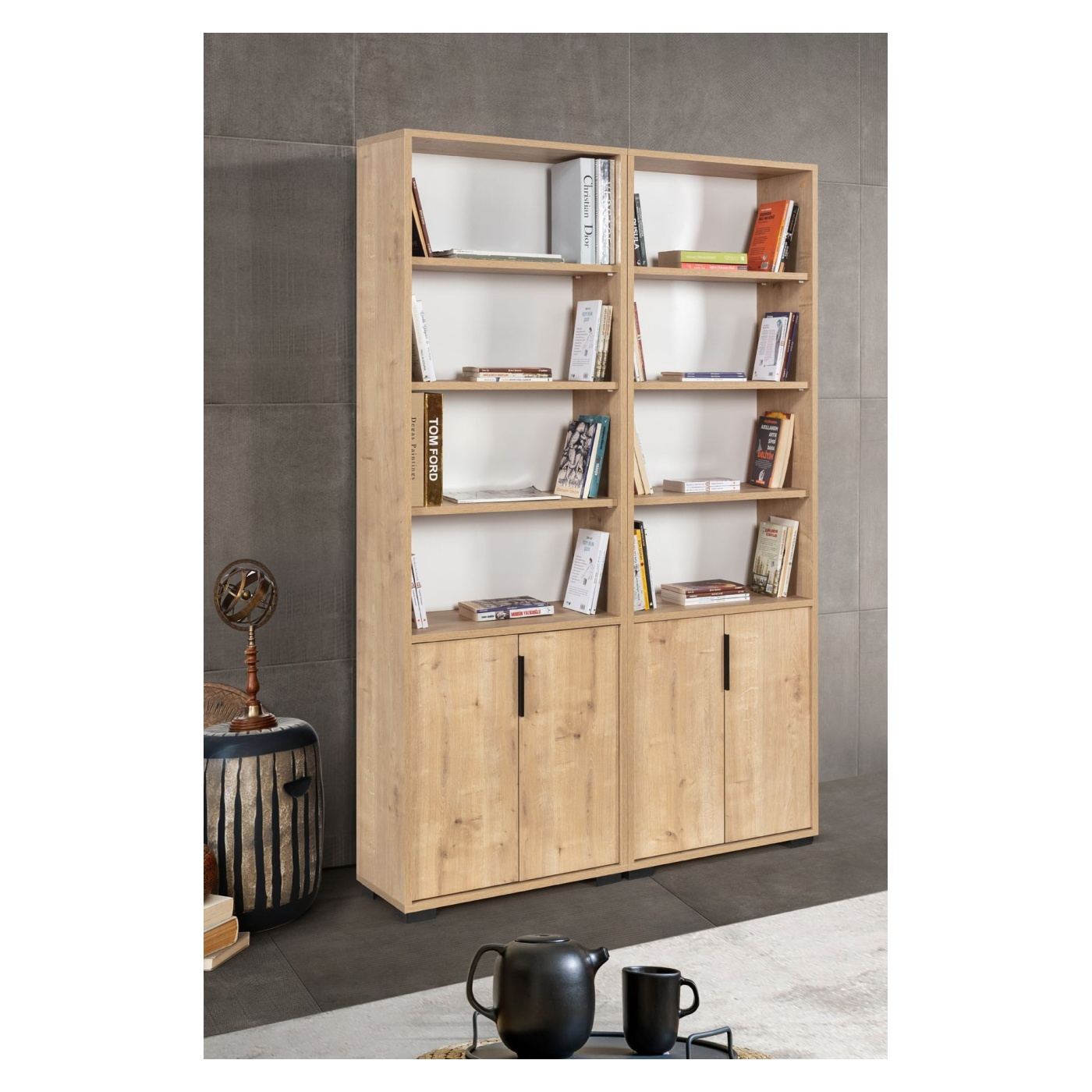 Könyvespolc, Sapphire Oak - 3