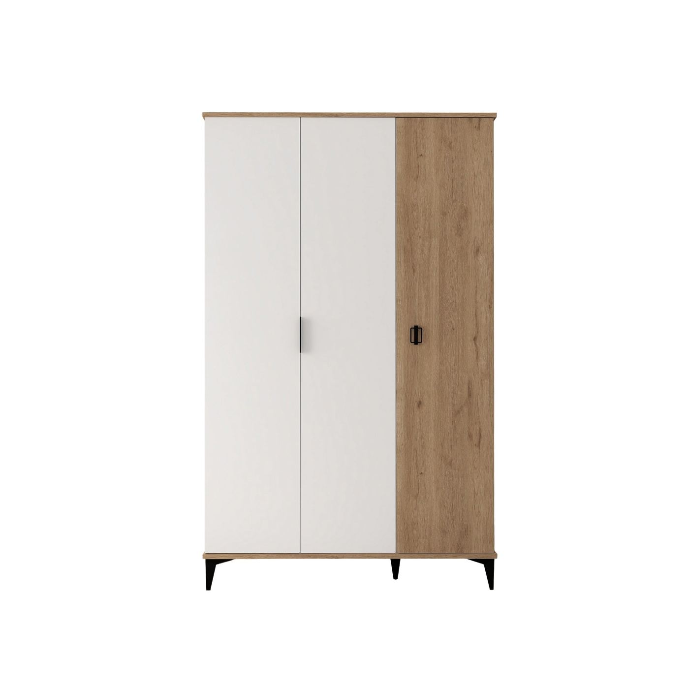 Szekrény, Sapphire Oak, Fehér - 5