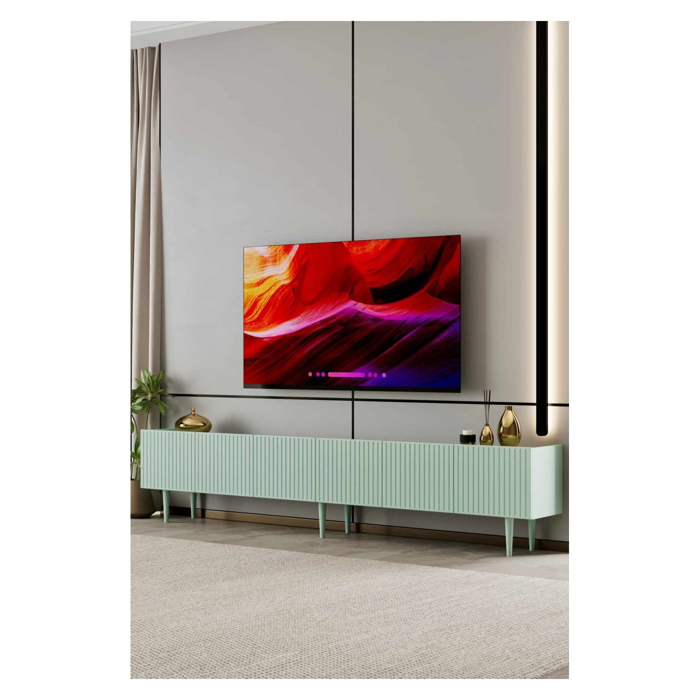 TV állvány, menta - 2