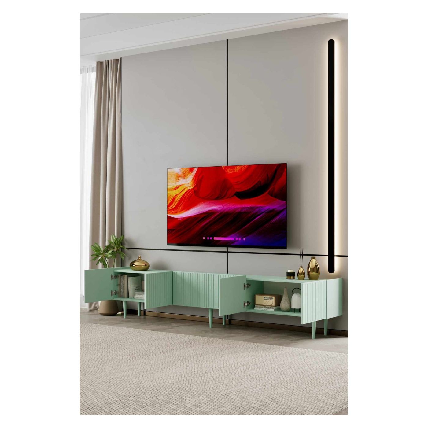 TV állvány, menta - 3