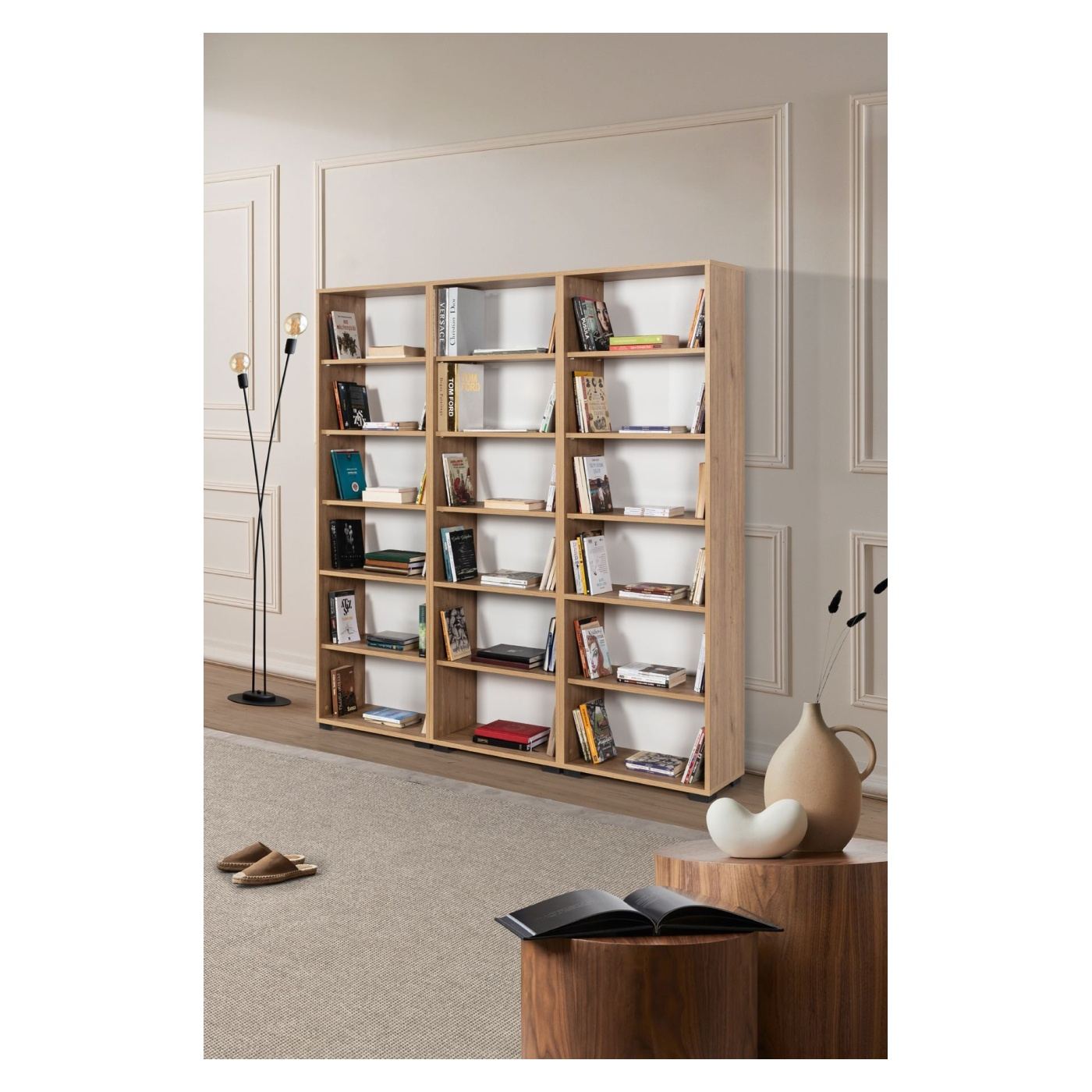 Könyvespolc, Sapphire Oak - 3