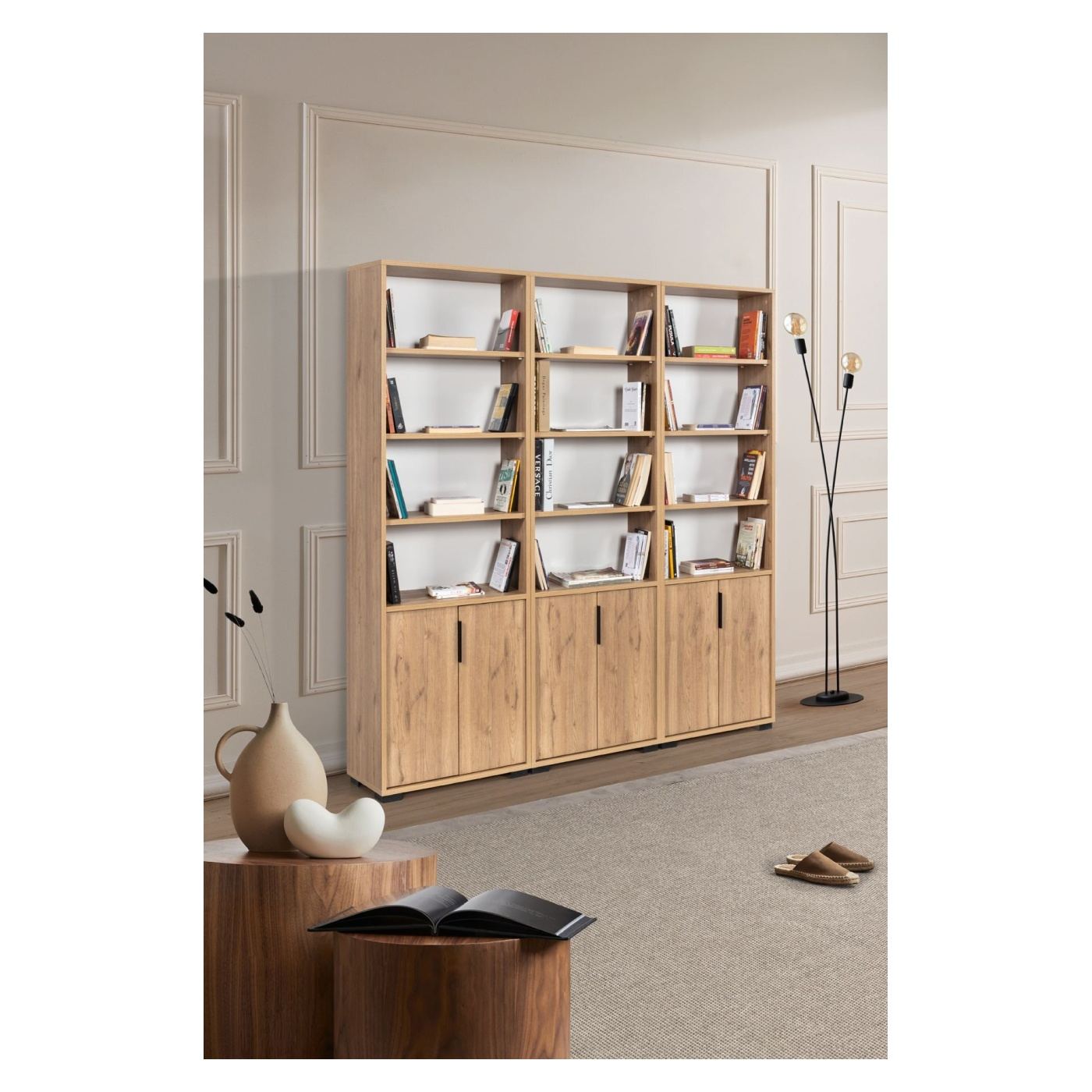 Könyvespolc, Sapphire Oak - 3