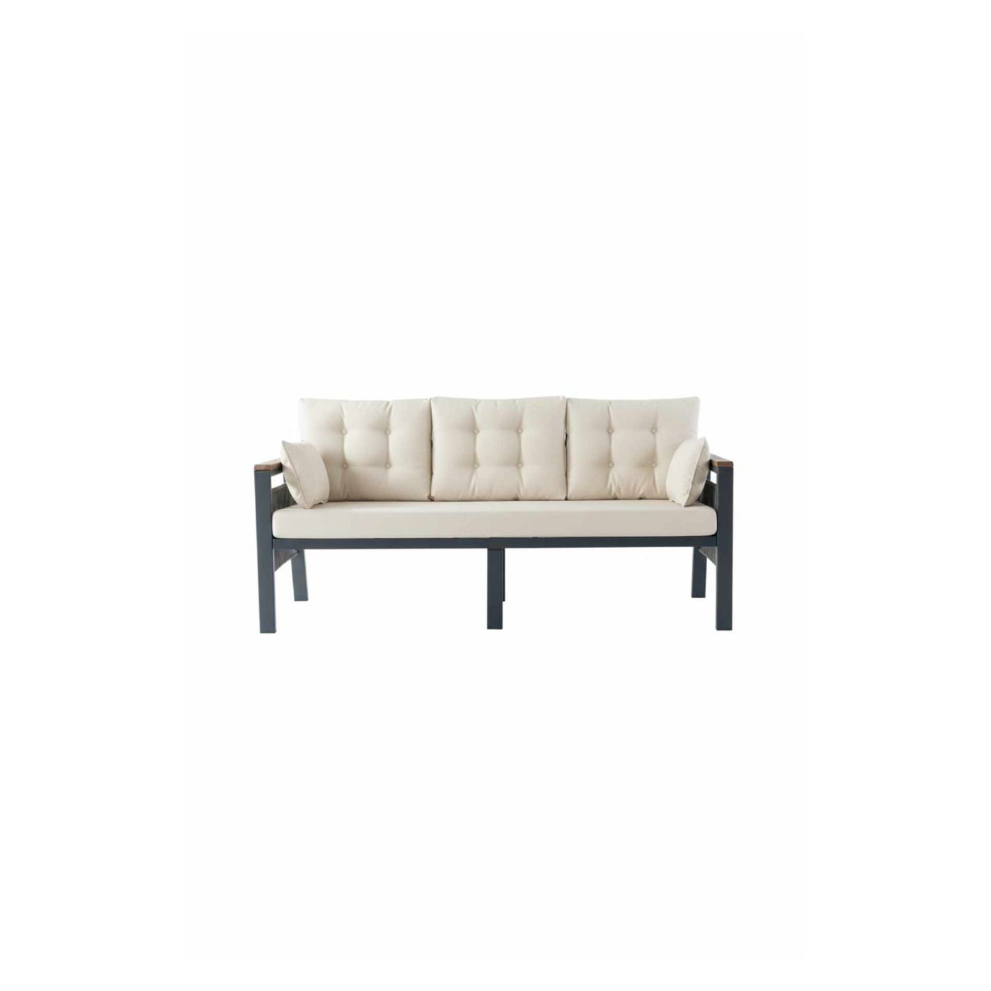 Kerti Lounge Szett, Krém - 7
