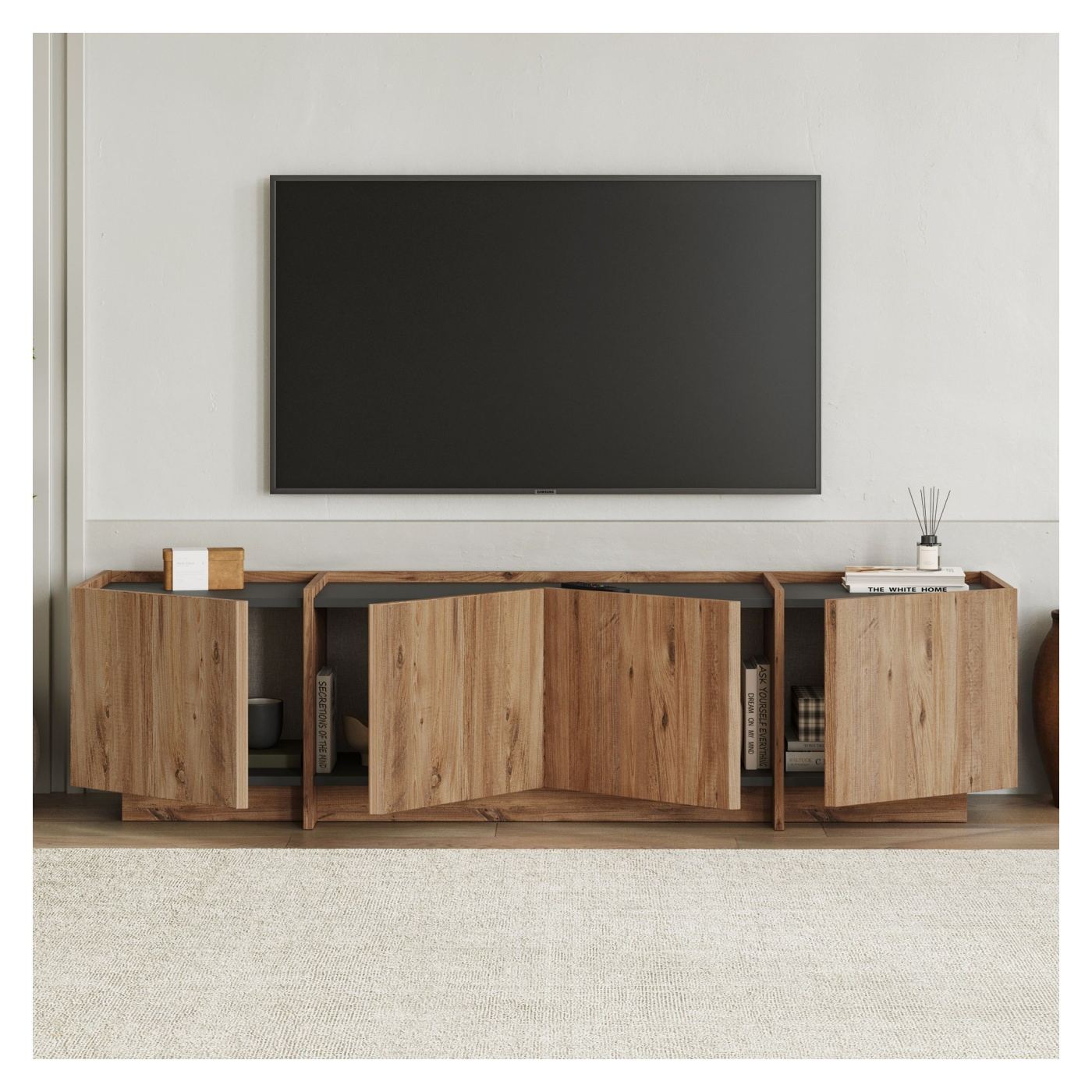TV állvány, Atlantic Pine, Anthracite - 3