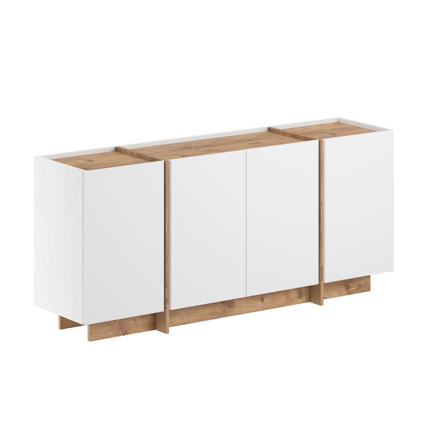 Konzol, fehér, Atlantic Pine - 11