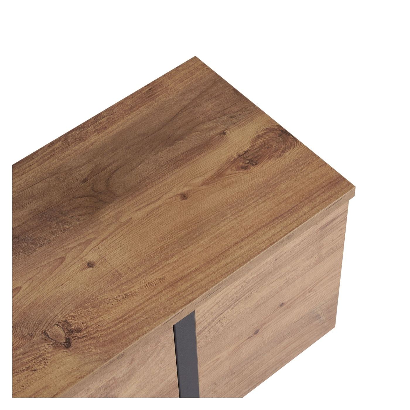 TV állvány, Atlantic Pine, Fekete - 5
