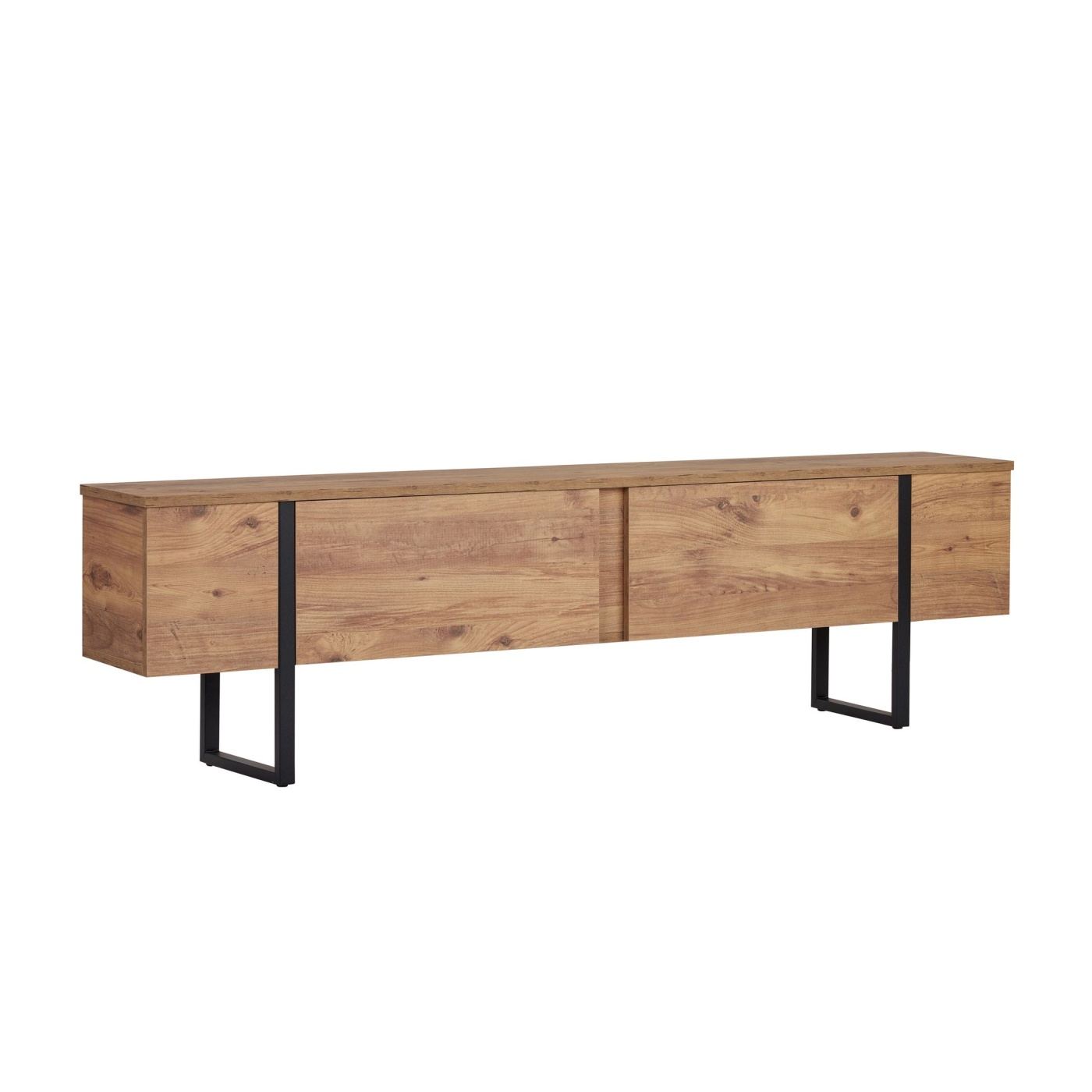 TV állvány, Atlantic Pine, Fekete - 6