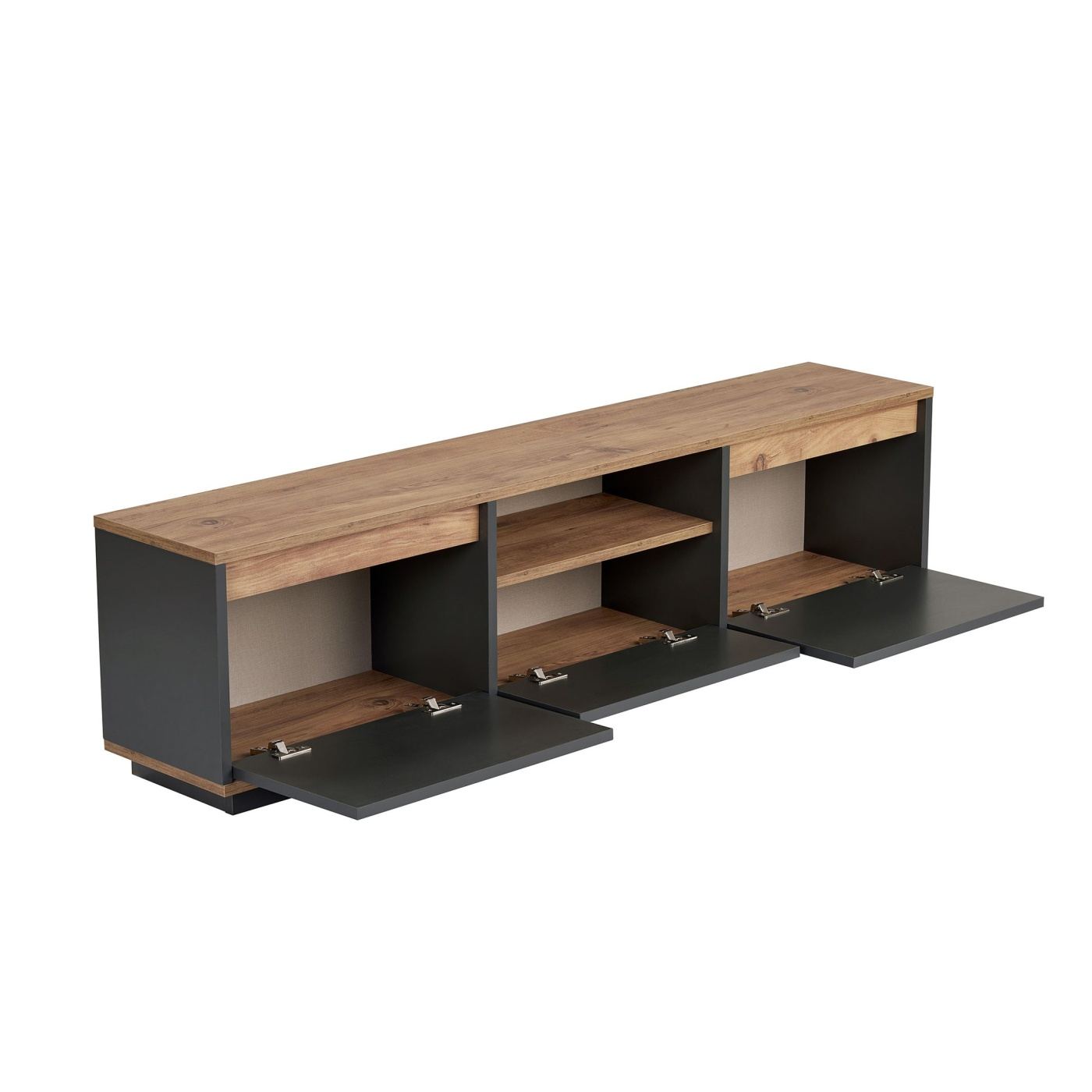 TV állvány, antracit, Atlantic Pine - 3